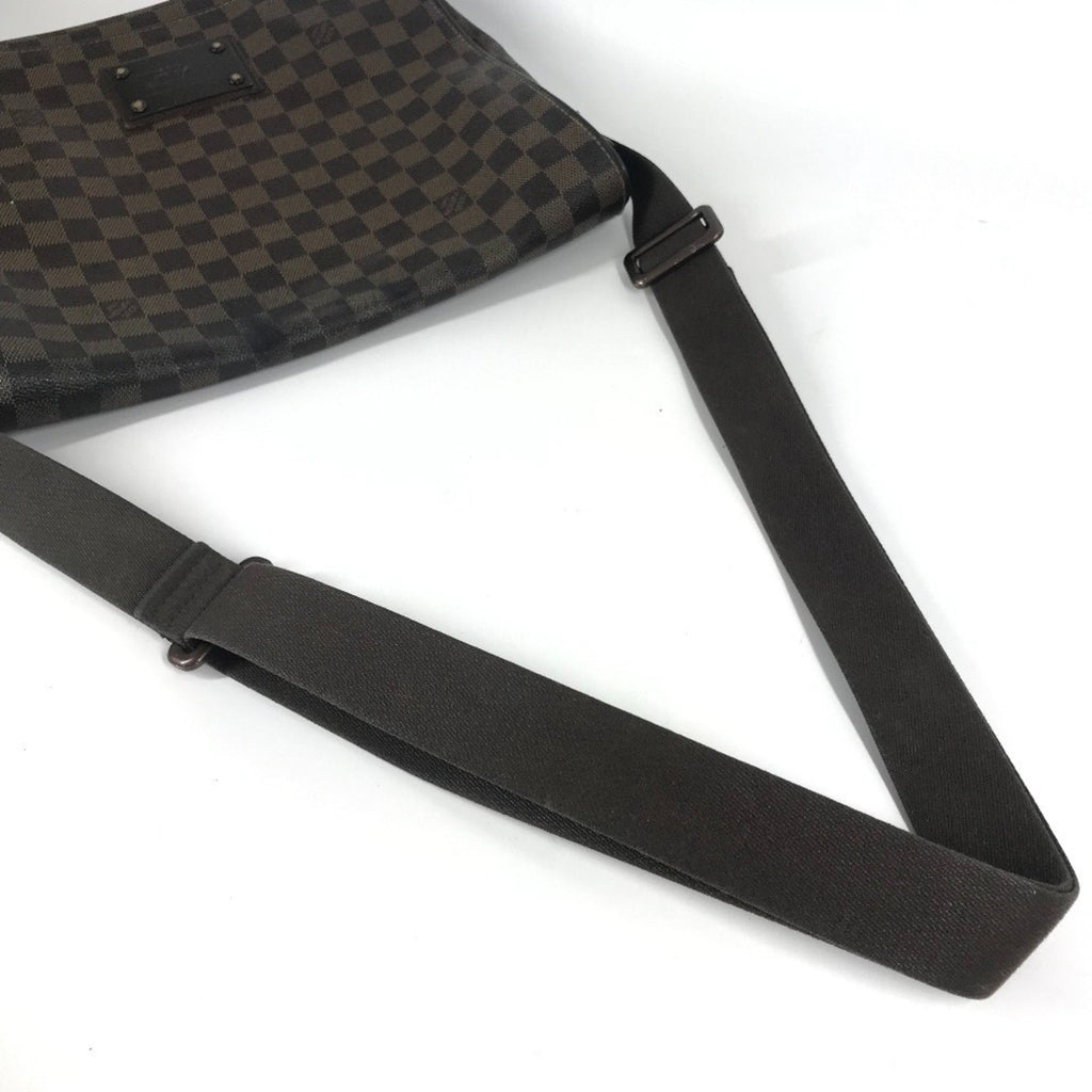 Louis Vuitton Brown Ebene Damier Canvas Messenger Bag Shoulder Bag (Pre-Owned)