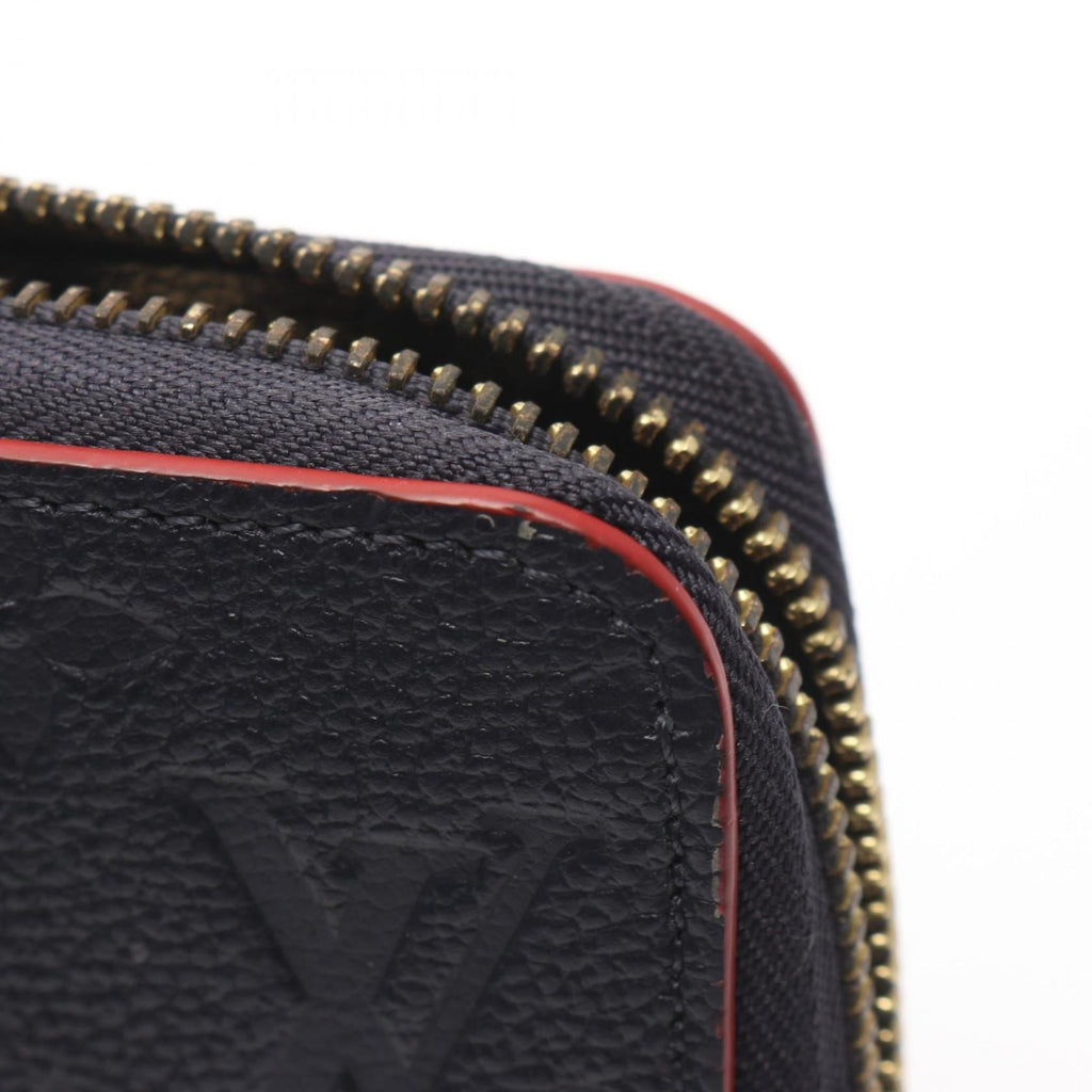 Louis Vuitton Marine Rouge Navy Red Color Monogram Empreinte Long Wallet (Bi-Fold) (Pre-Owned)