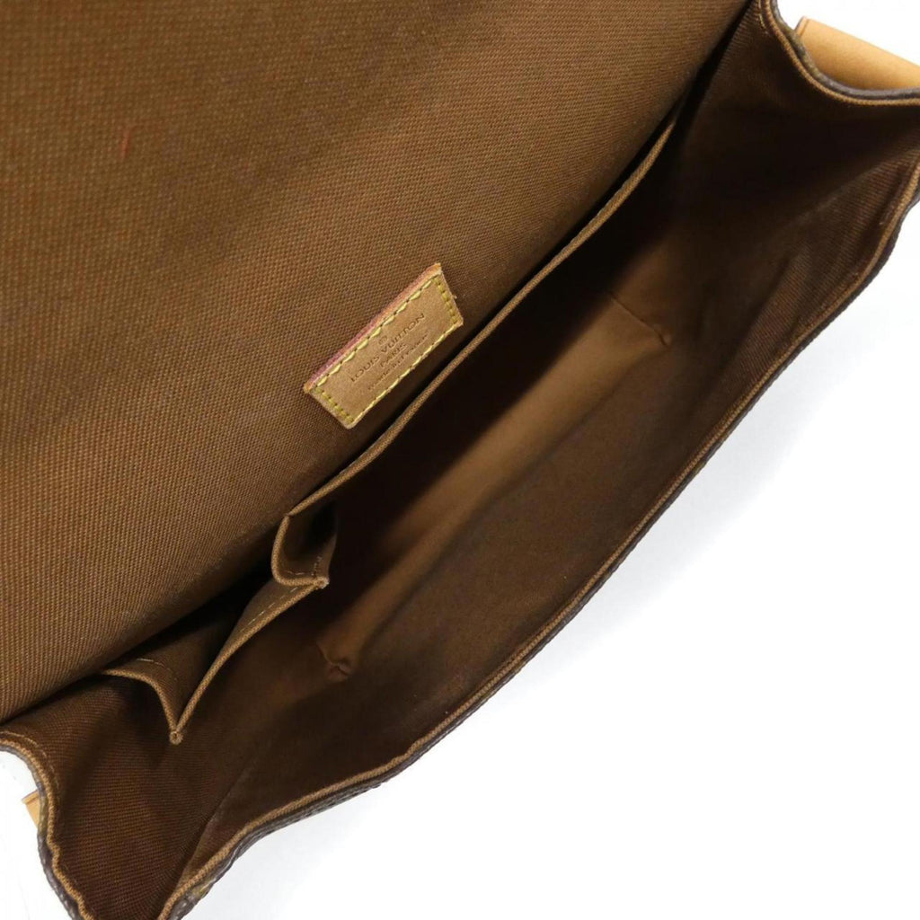 Louis Vuitton Marron Coated Canvas Shoulder Bag (Pre-Owned)