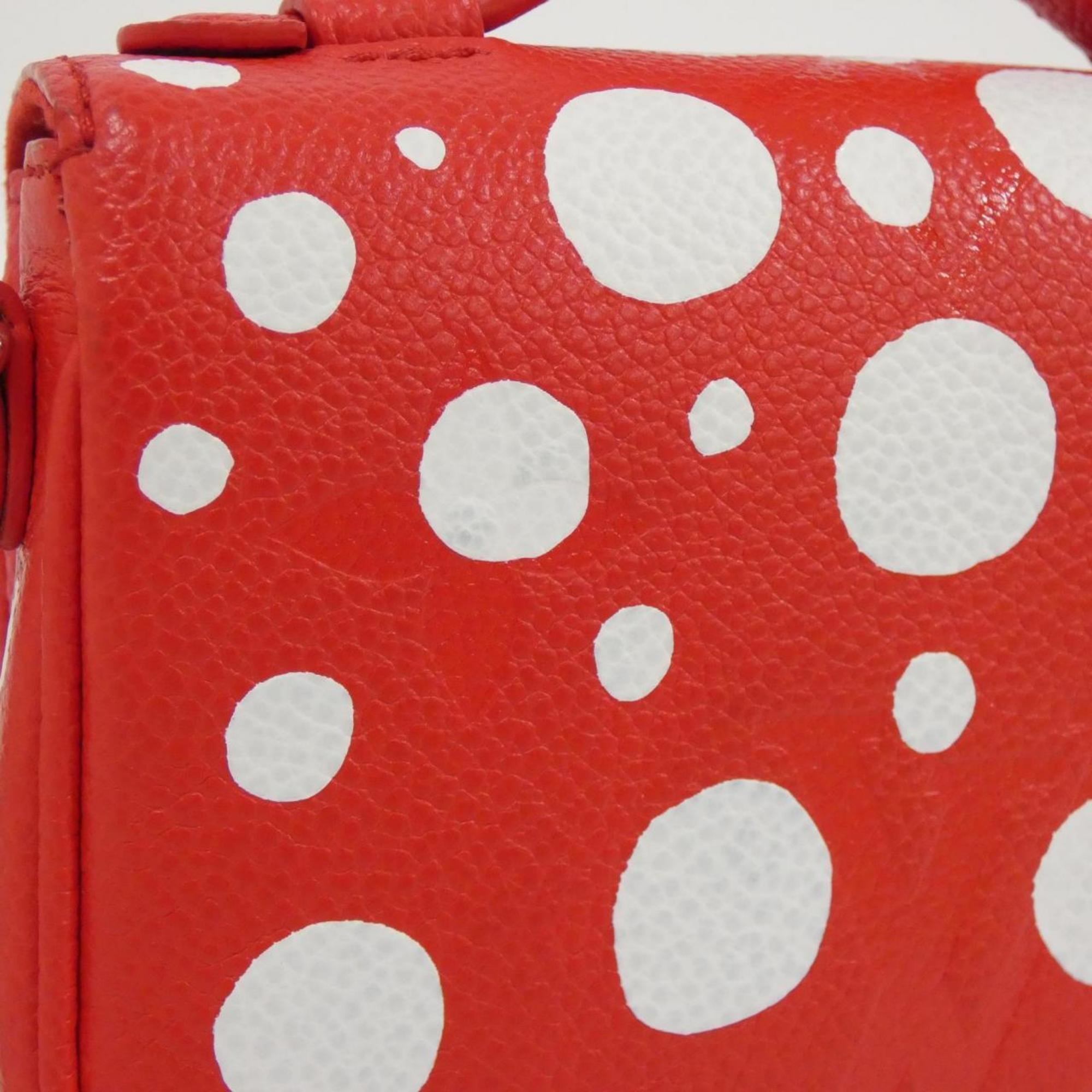 Louis Vuitton Rouge Leather Shoulder Bag (Pre-Owned)