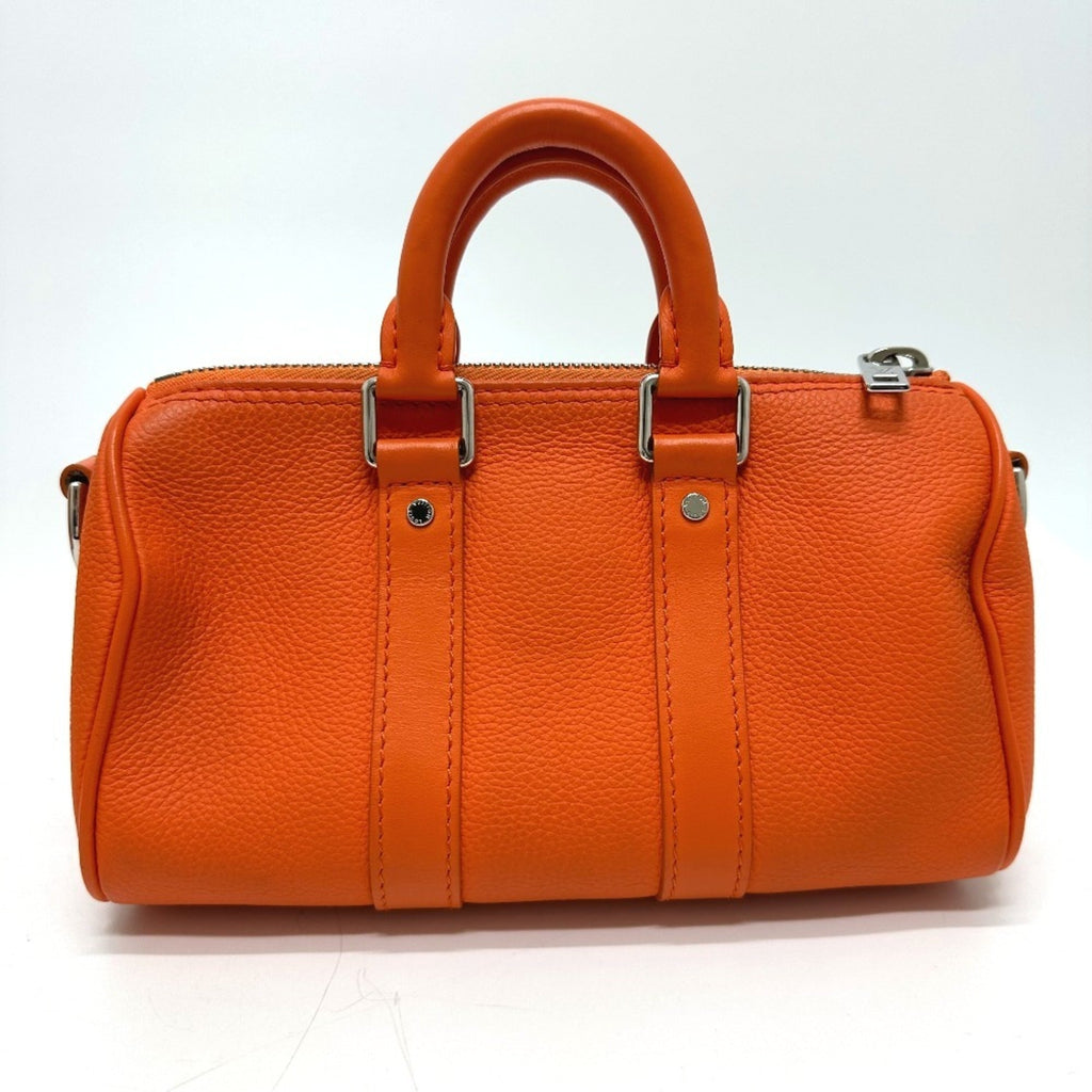 Louis Vuitton Orange Leather Shoulder Bag (Pre-Owned)