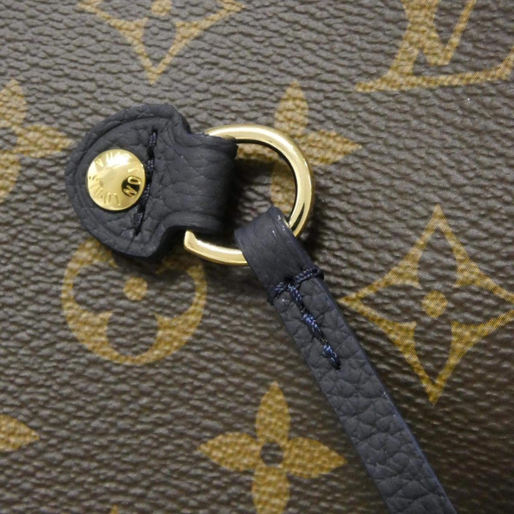 Louis Vuitton Marron Coated Canvas Handbag Pouch (Pre-Owned)