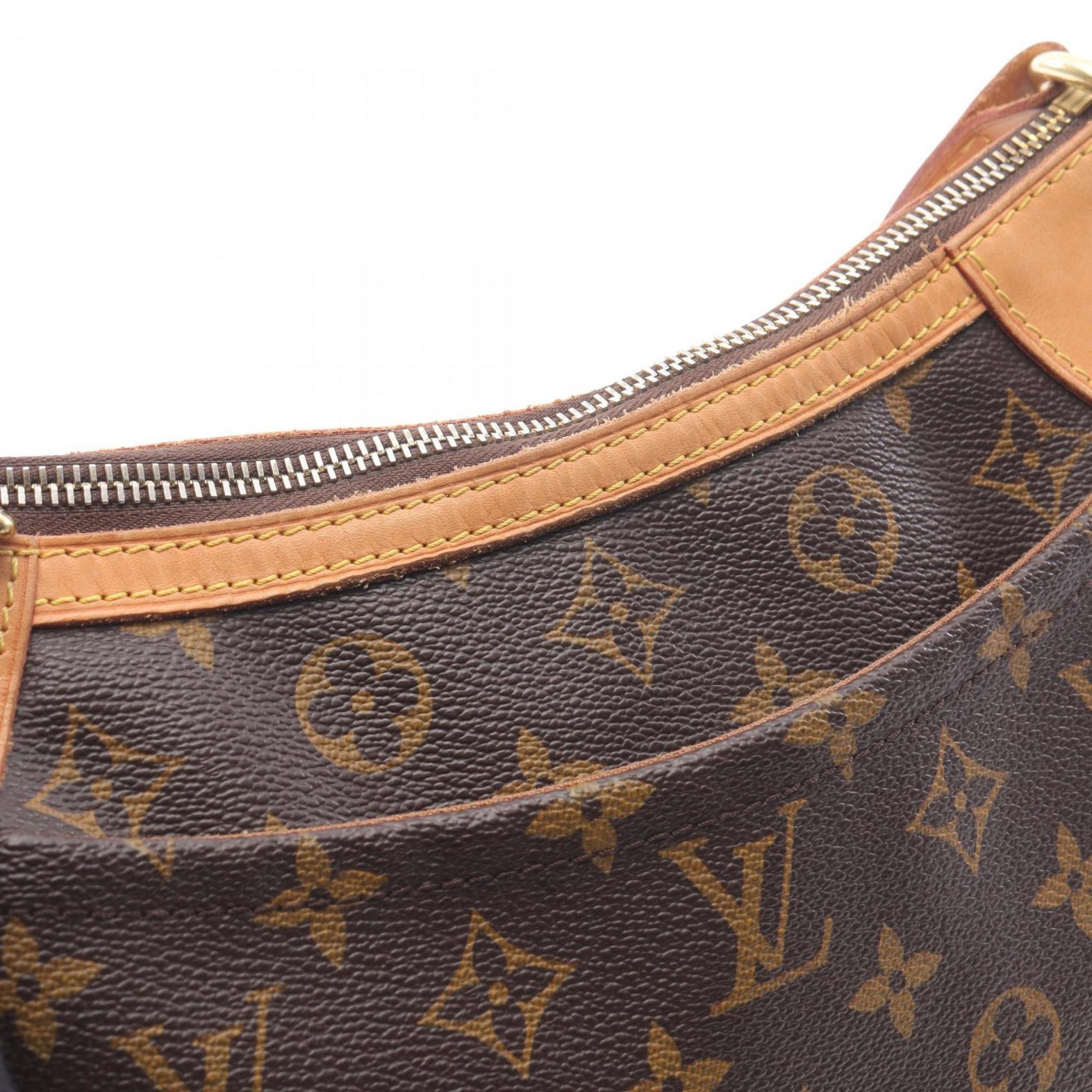 Louis Vuitton Brown Coated Canvas Leather Shoulder Bag (Pre-Owned)