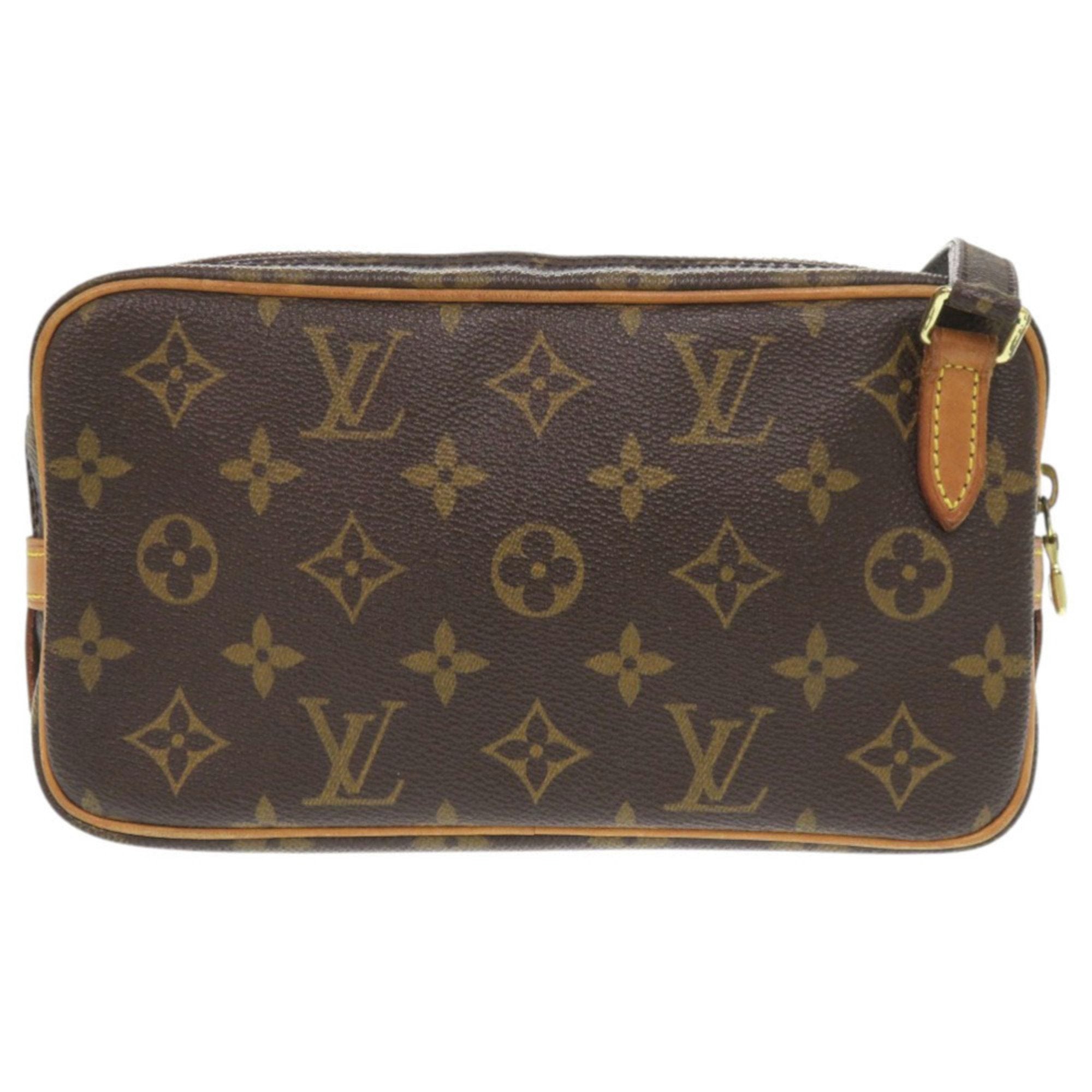 Louis Vuitton Brown Monogram Canvas Shoulder Bag (Pre-Owned)