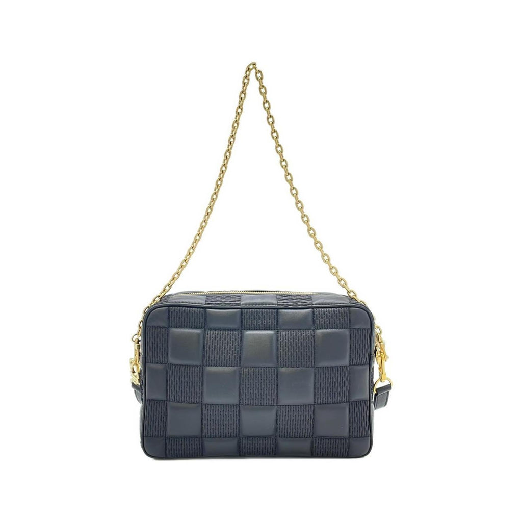 Louis Vuitton Black Leather Shoulder Bag (Pre-Owned)