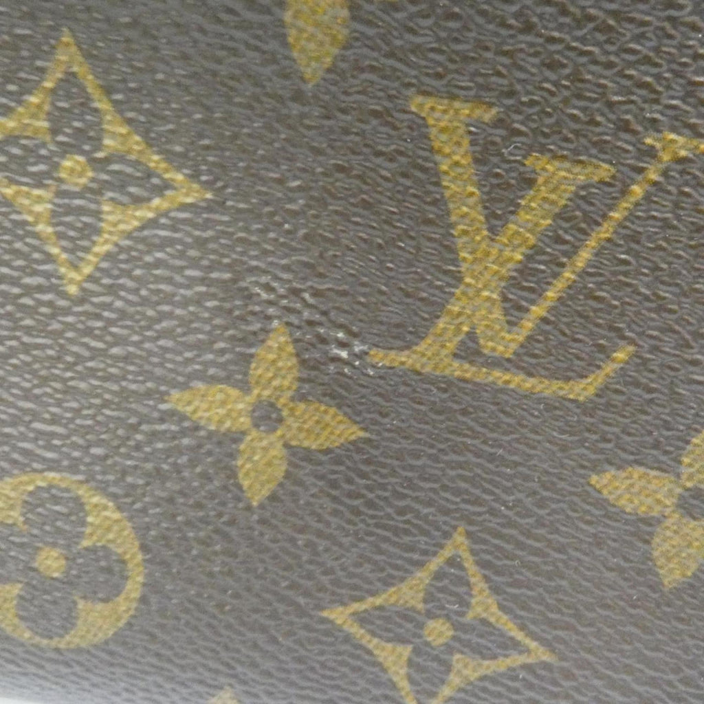 Louis Vuitton Brown Dark Brown Coated Canvas Shoulder Bag (Pre-Owned)
