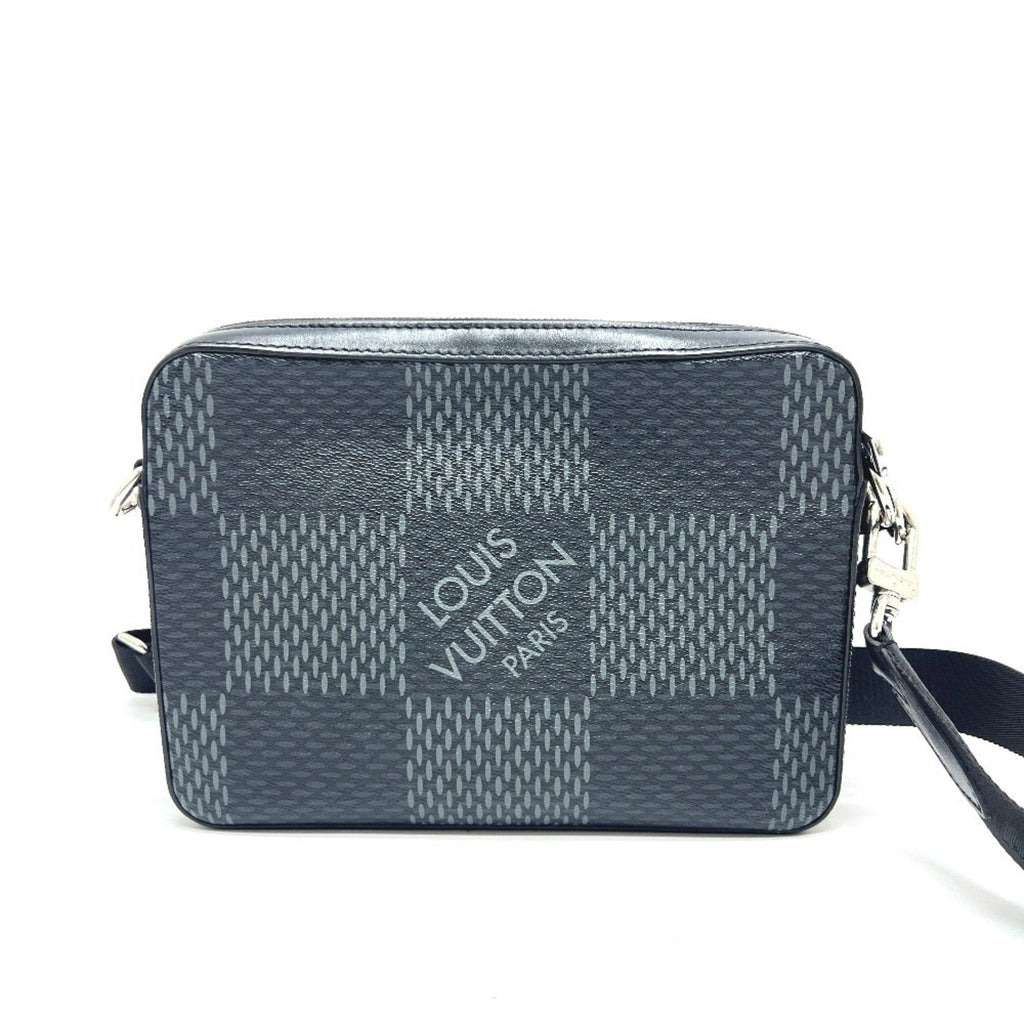 Louis Vuitton Black Galle Damier Graphite Shoulder Bag (Pre-Owned)