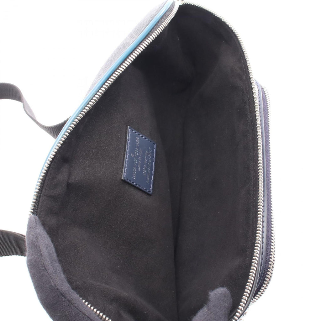 Louis Vuitton Black Blue Navy Epi Leather Pvc Coated Canvas Monogram Eclipse Fanny Pack (Pre-Owned)