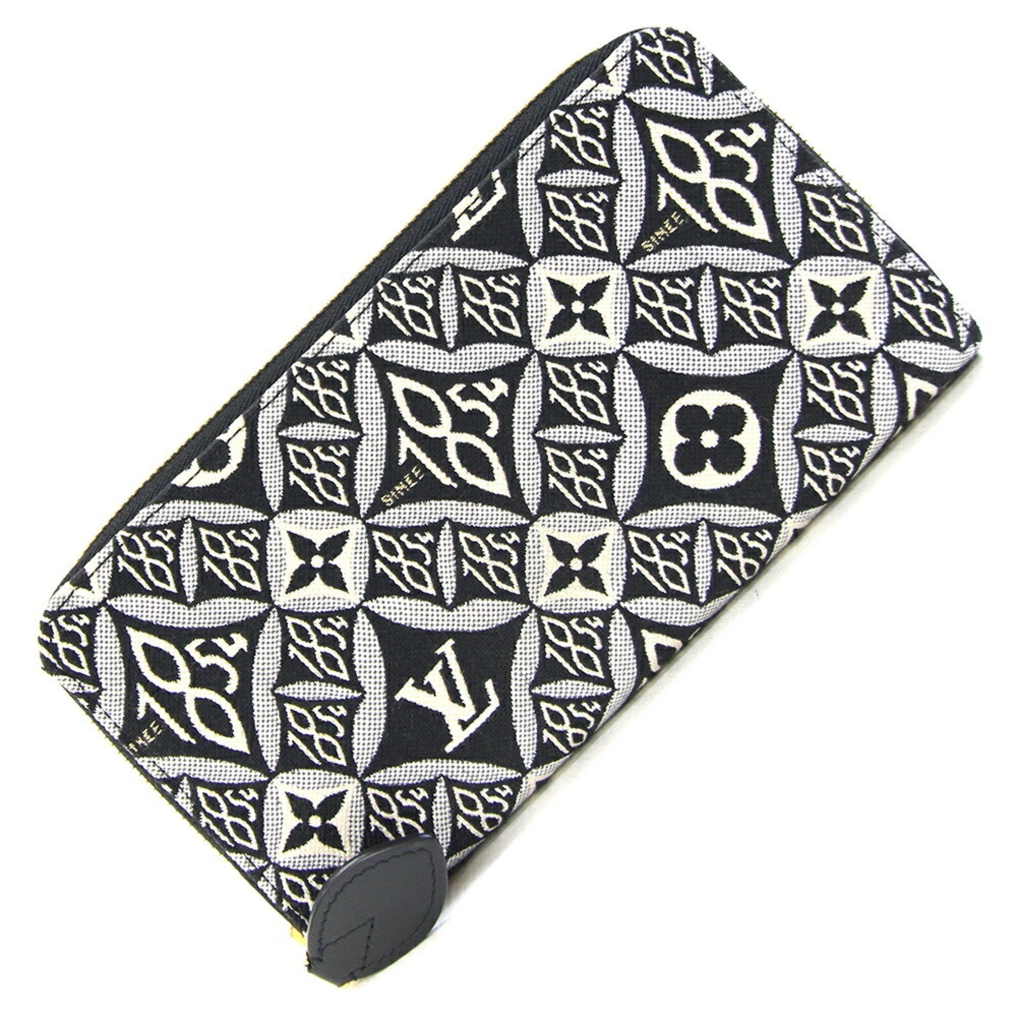 Louis Vuitton Gris Jacquard Chain/Shoulder Wallet (Pre-Owned)
