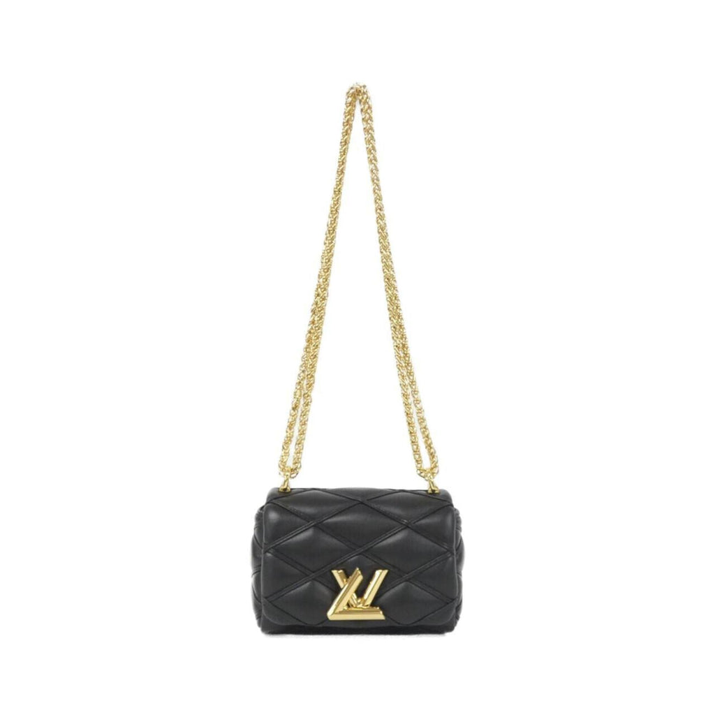 Louis Vuitton Black Leather Shoulder Bag (Pre-Owned)
