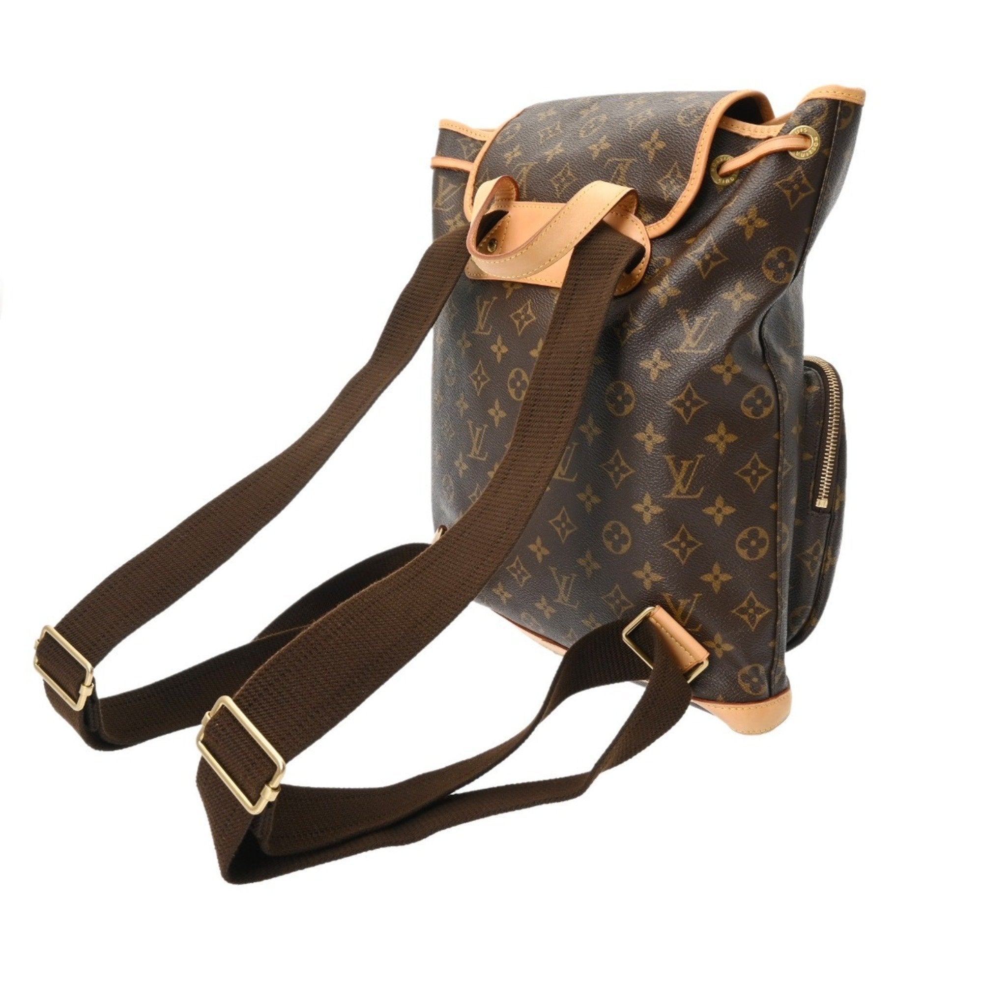 Louis Vuitton Brown Monogram Canvas Backpack (Pre-Owned)