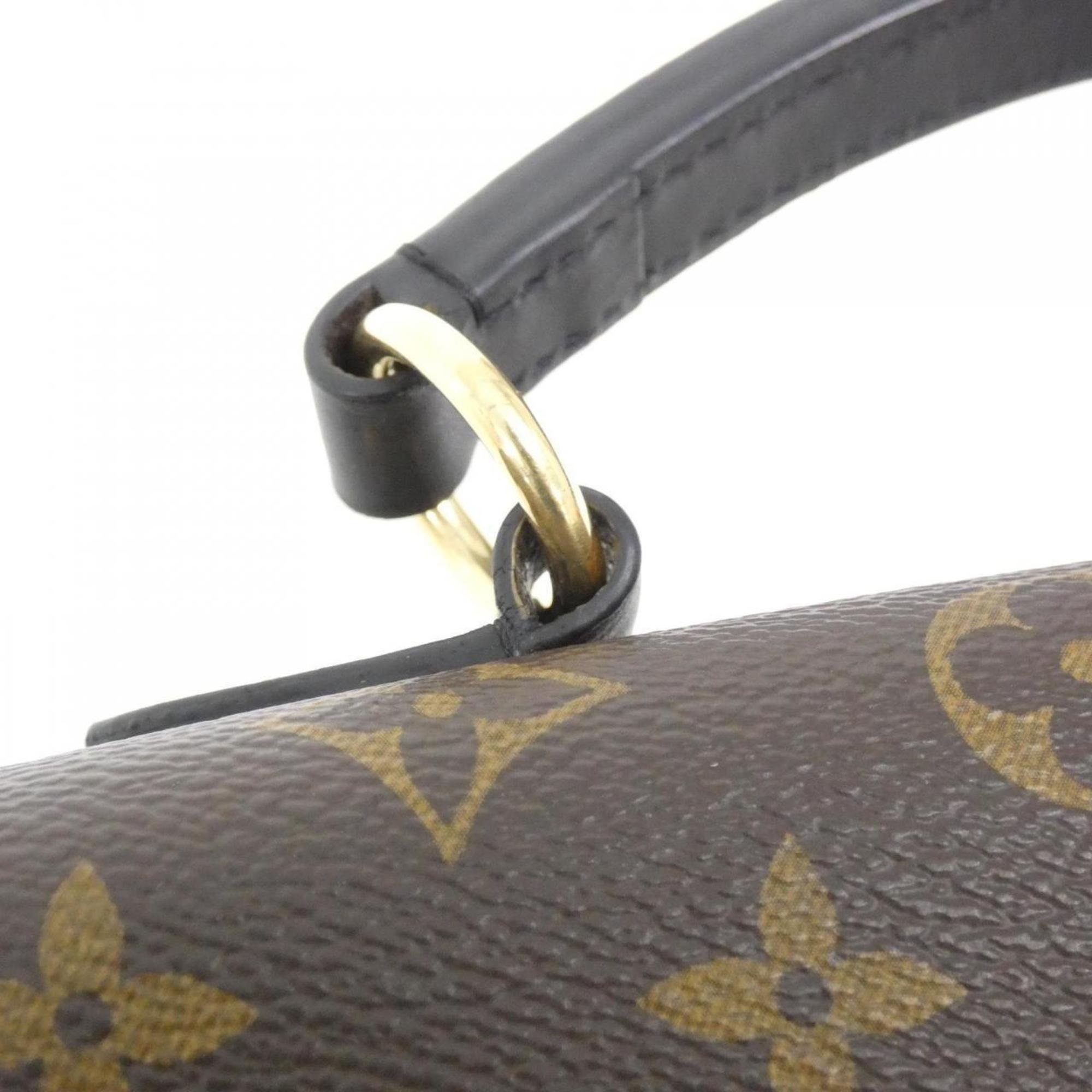 Louis Vuitton Coquelicots Marron Peche Coated Canvas Handbag (Pre-Owned)