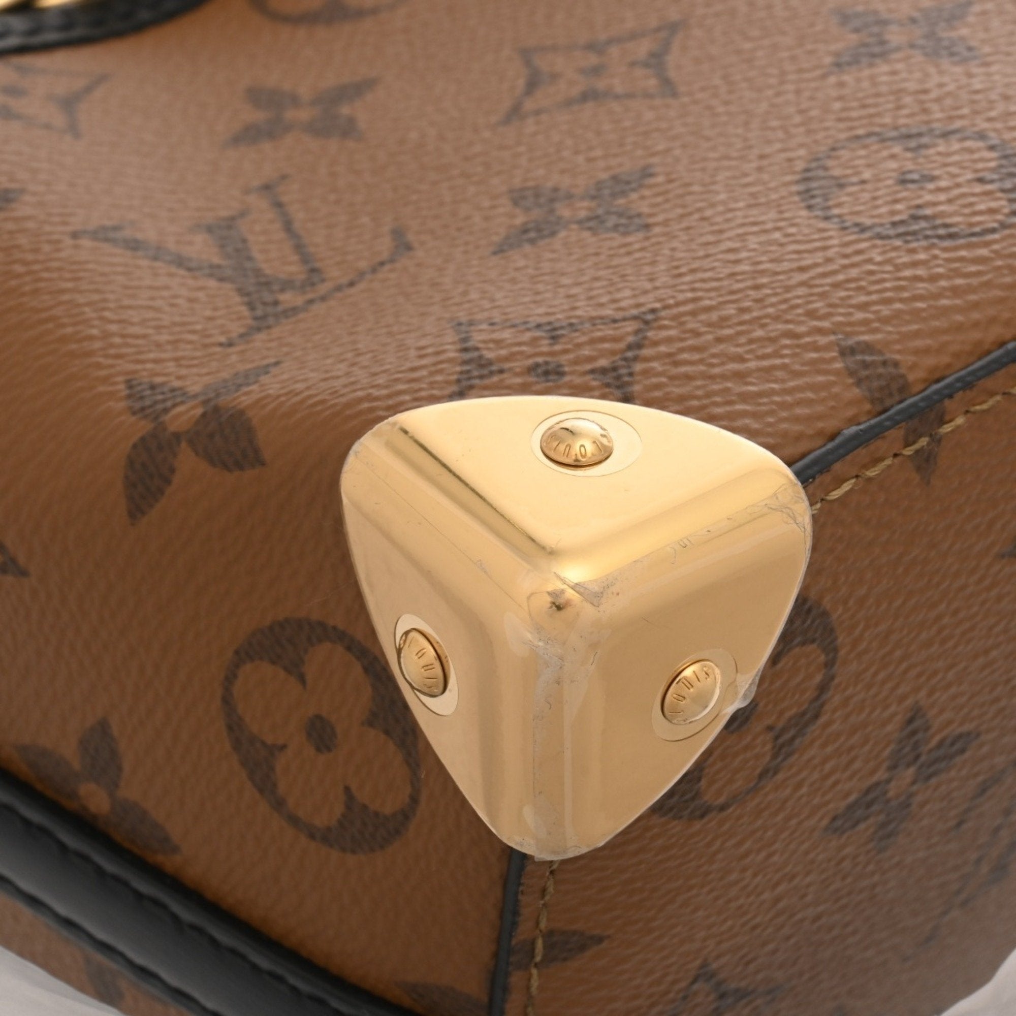Louis Vuitton Brown Monogram Canvas Shoulder Bag (Pre-Owned)