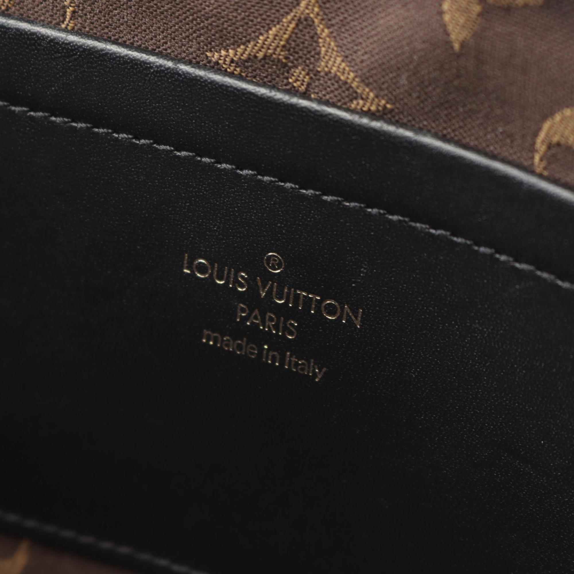 Louis Vuitton Black Noir Leather Shoulder Bag (Pre-Owned)