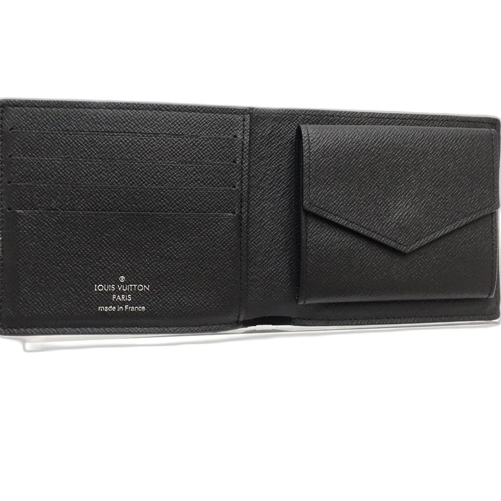 Louis Vuitton Monogram Eclipse Noir Canvas Wallet (Bi-Fold) (Pre-Owned)