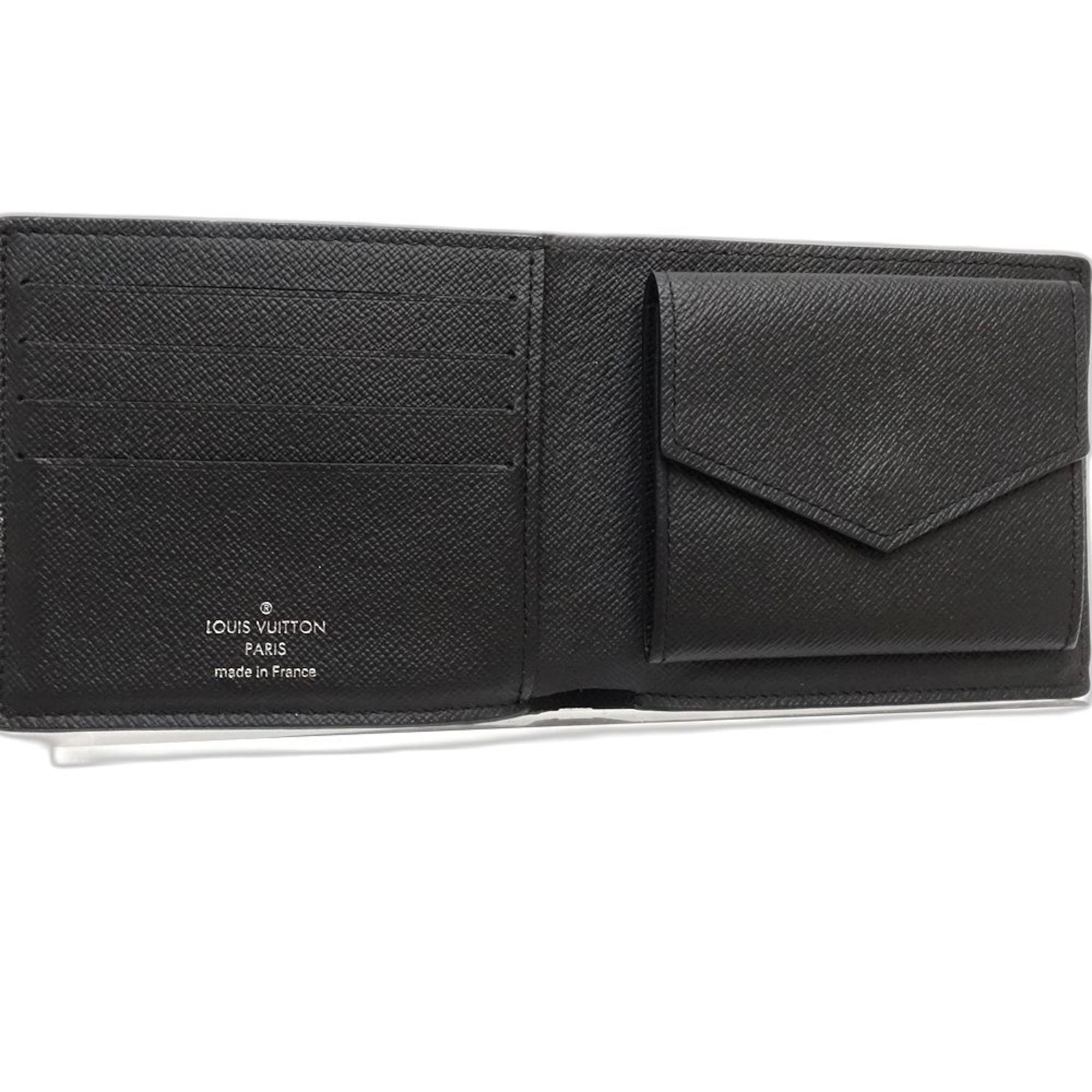 Louis Vuitton Monogram Eclipse Noir Canvas Wallet (Bi-Fold) (Pre-Owned)