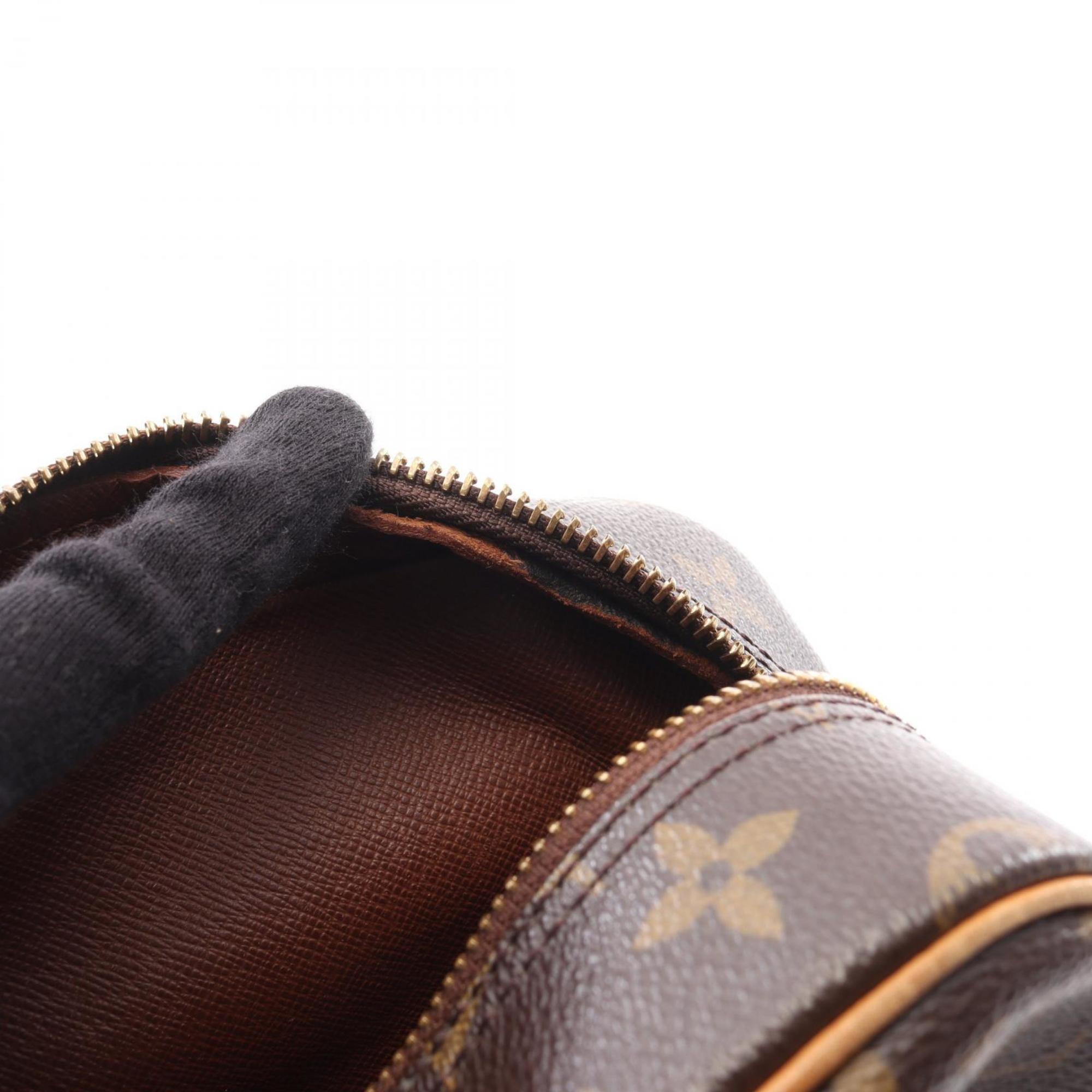 Louis Vuitton Brown Monogram Coated Canvas Leather Shoulder Bag (Pre-Owned)