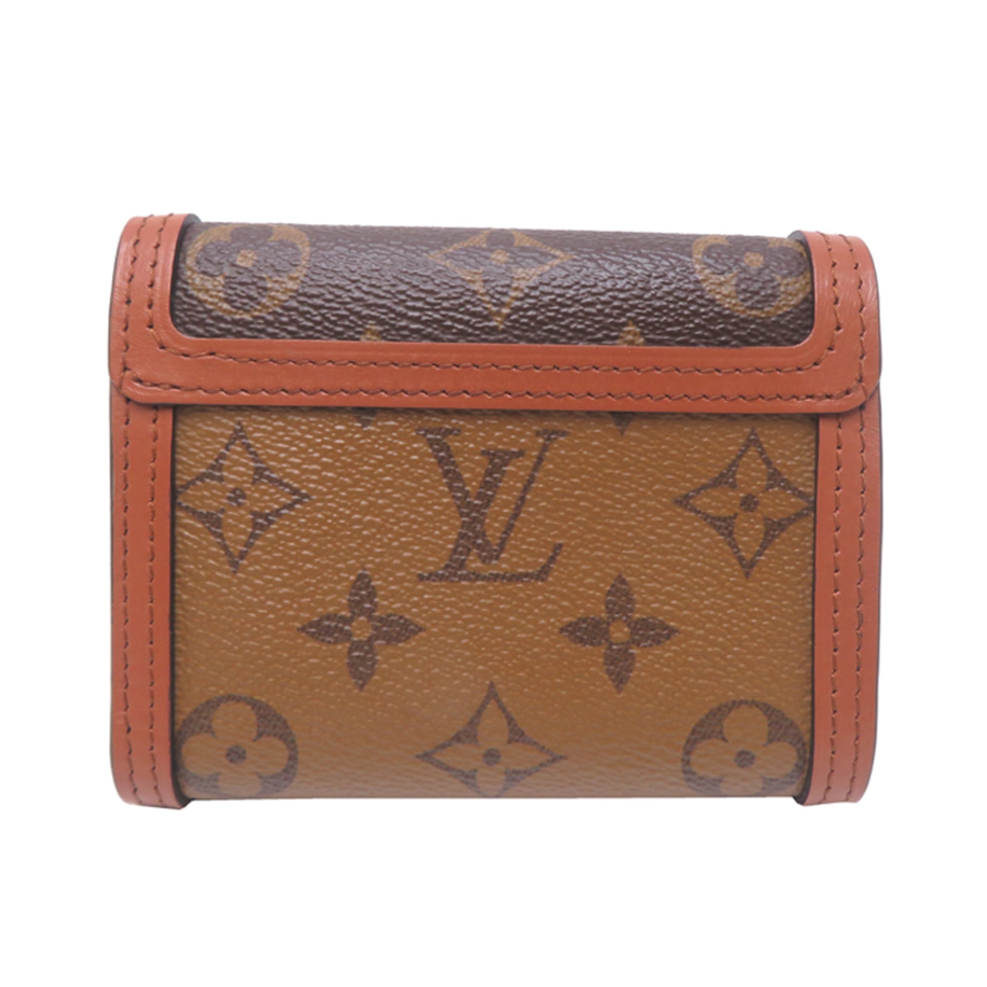 Louis Vuitton Brown Monogram Wallet (Tri-Fold) (Pre-Owned)