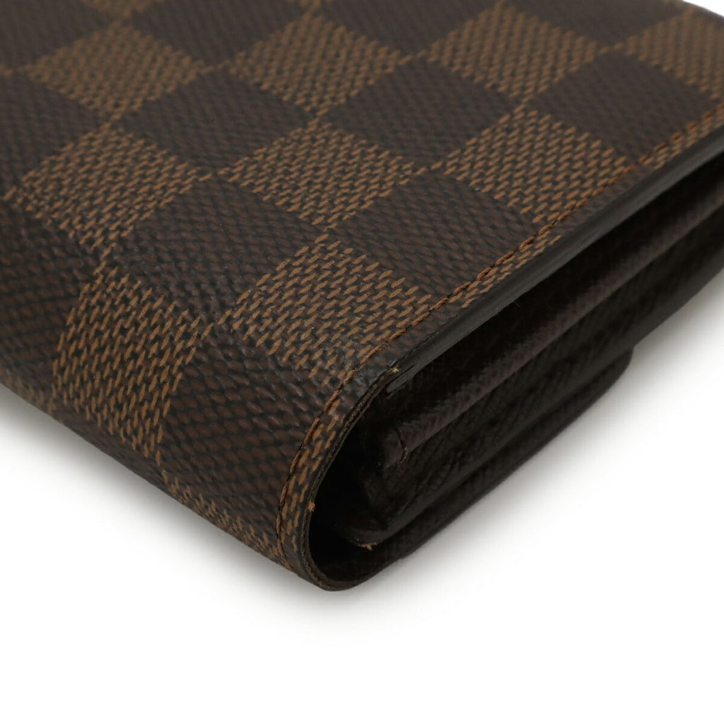 Louis Vuitton Brown Pvc Coated Canvas Damier Canvas Long Wallet (Bi-Fold) (Pre-Owned)