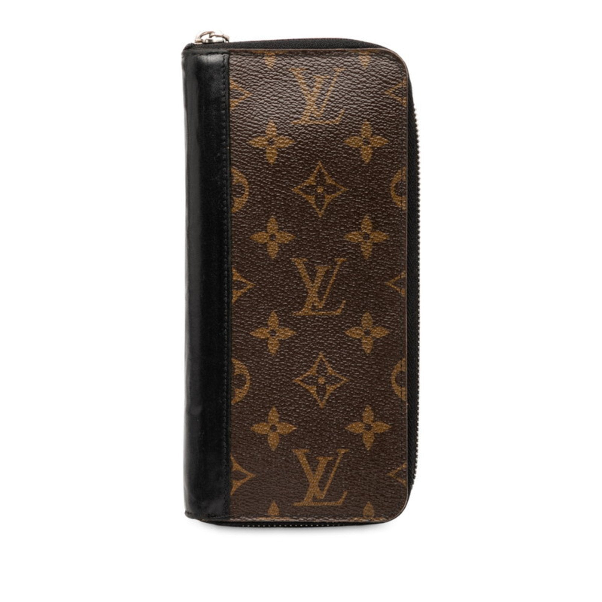 Louis Vuitton Black Brown Noir Pvc Leather Long Wallet (Bi-Fold) (Pre-Owned)