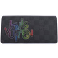 Louis Vuitton Damier Graphite Black Damier Graphite Long Wallet (Bi-Fold) (Pre-Owned)