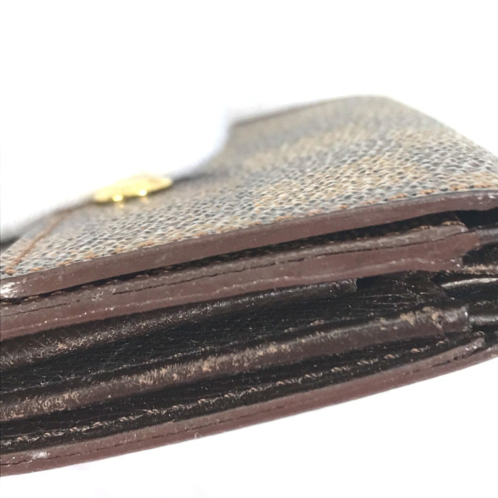 Louis Vuitton Brown Damier Canvas Ebene Damier Canvas Coin Purse/Coin Case (Pre-Owned)