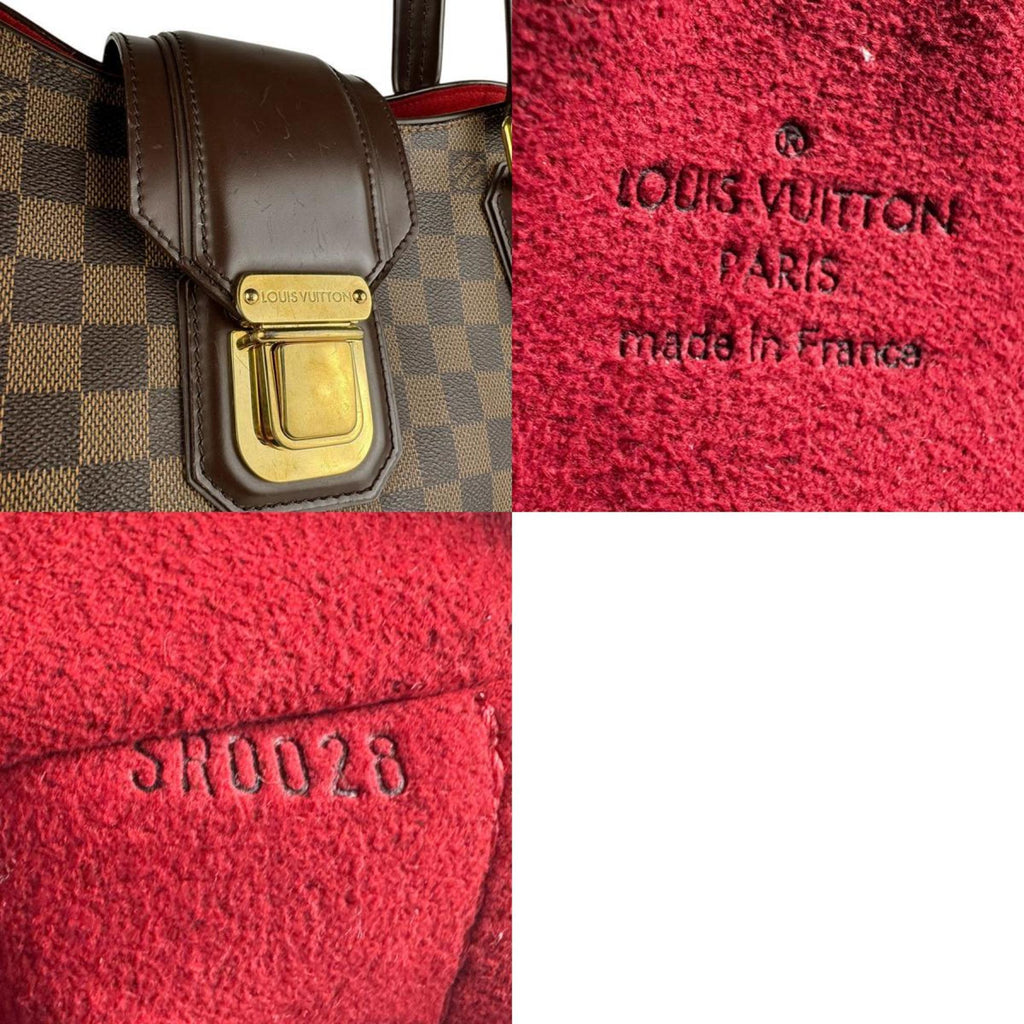 Louis Vuitton Ebene Damier Canvas Handbag (Pre-Owned)
