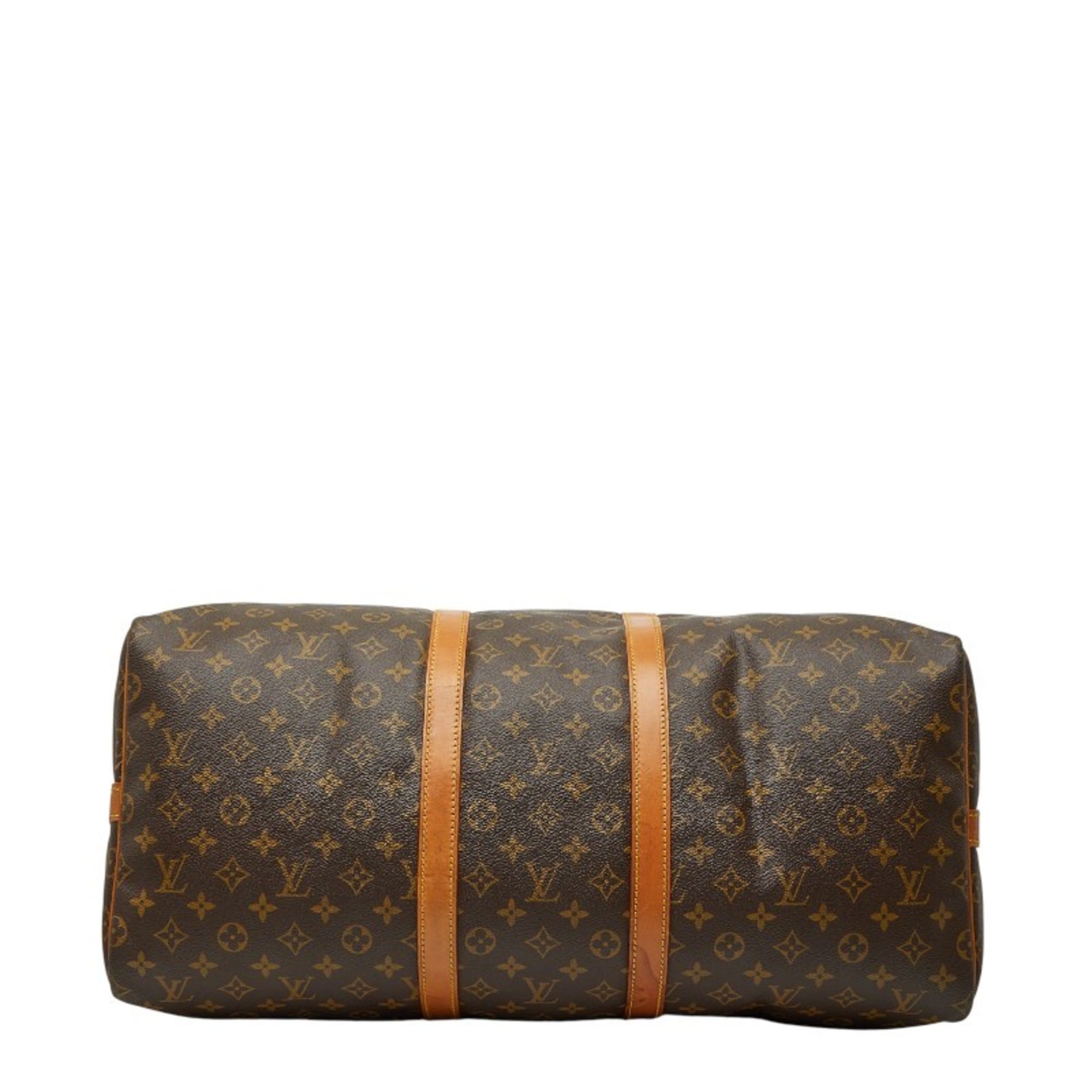 Louis Vuitton Monogram Brown Pvc Leather Boston Bag Shoulder Bag (Pre-Owned)