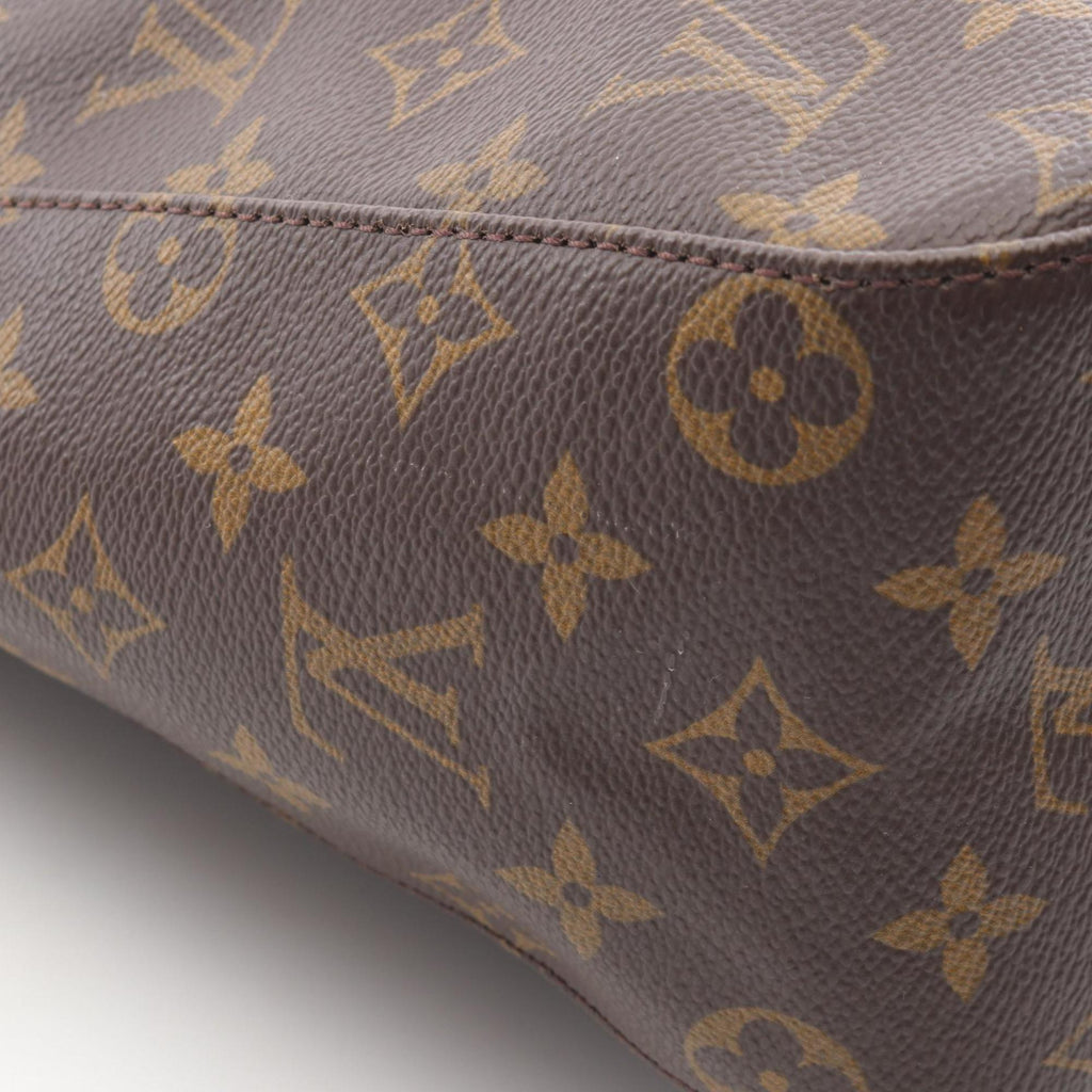 Louis Vuitton Brown Coated Canvas Leather Shoulder Bag (Pre-Owned)
