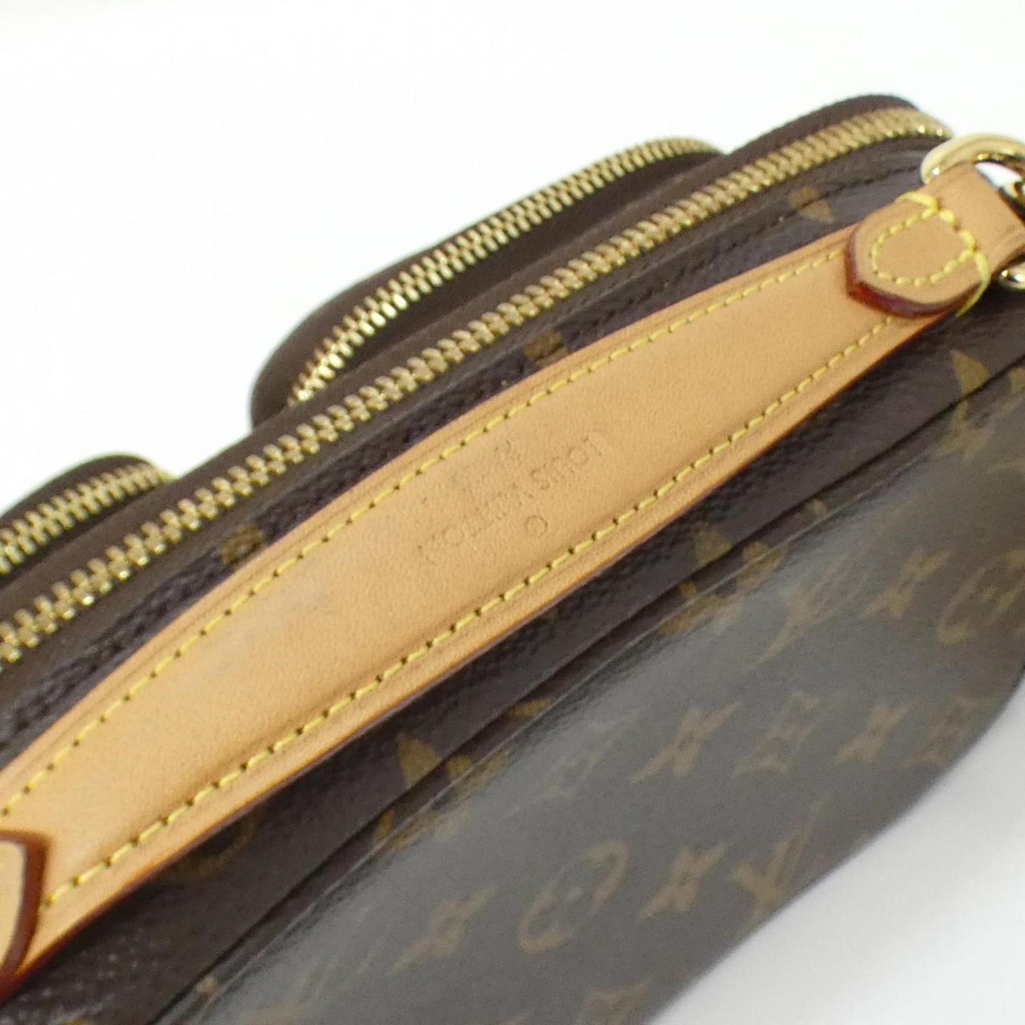 Louis Vuitton Marron Coated Canvas Shoulder Bag (Pre-Owned)