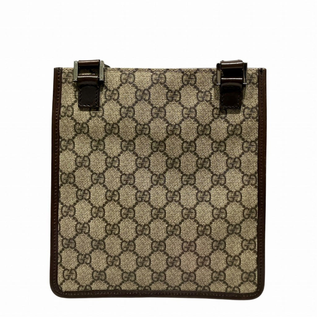 Flat Messenger Bag GG Coated Canvas Small