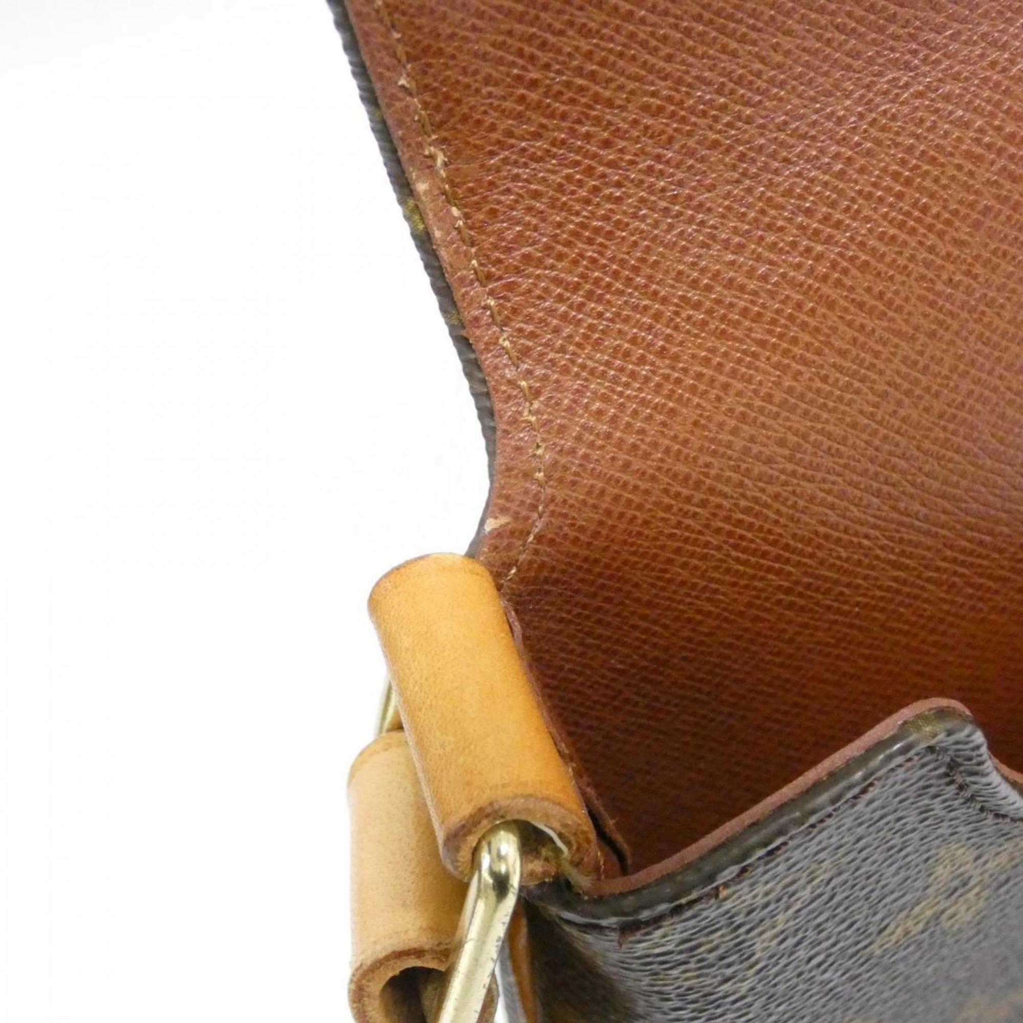 Louis Vuitton Marron Coated Canvas Shoulder Bag (Pre-Owned)