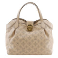 Louis Vuitton Mahina Beige Opal Mahina Leather Handbag (Pre-Owned)