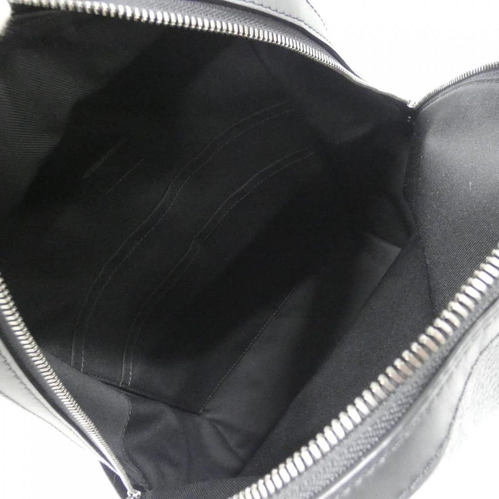 Louis Vuitton Black Coated Canvas Backpack (Pre-Owned)
