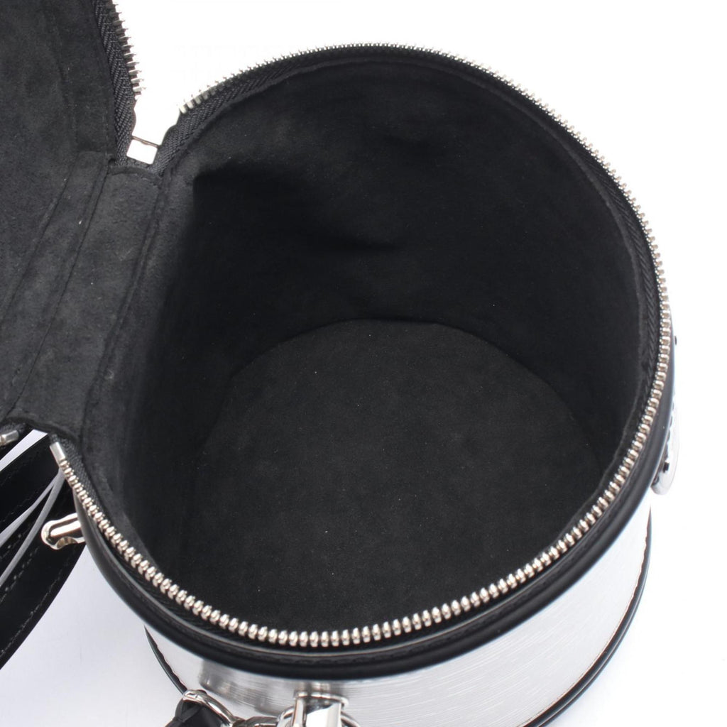 Louis Vuitton Black Silver Leather Handbag (Pre-Owned)