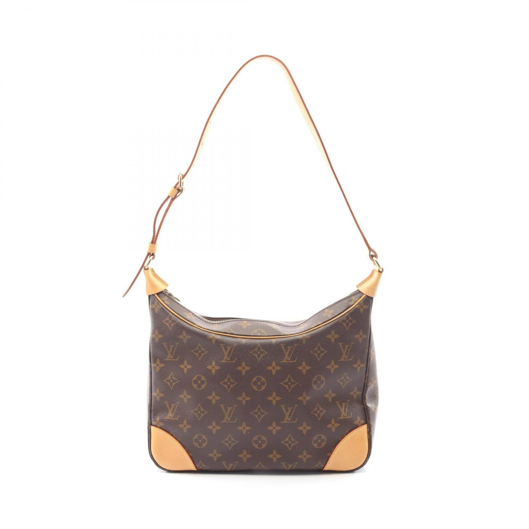 Louis Vuitton Brown Monogram Coated Canvas Leather Shoulder Bag (Pre-Owned)