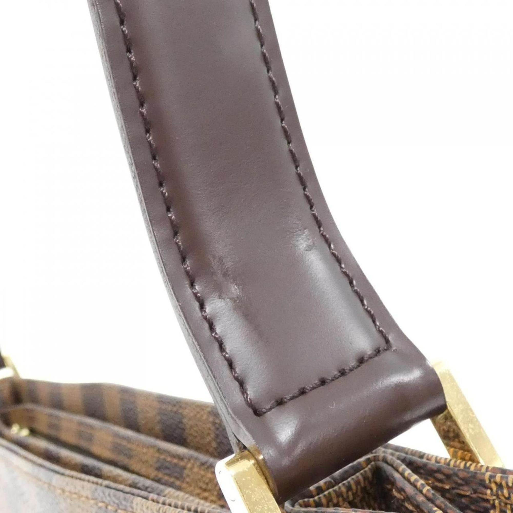 Louis Vuitton Brown Coated Canvas Shoulder Bag (Pre-Owned)