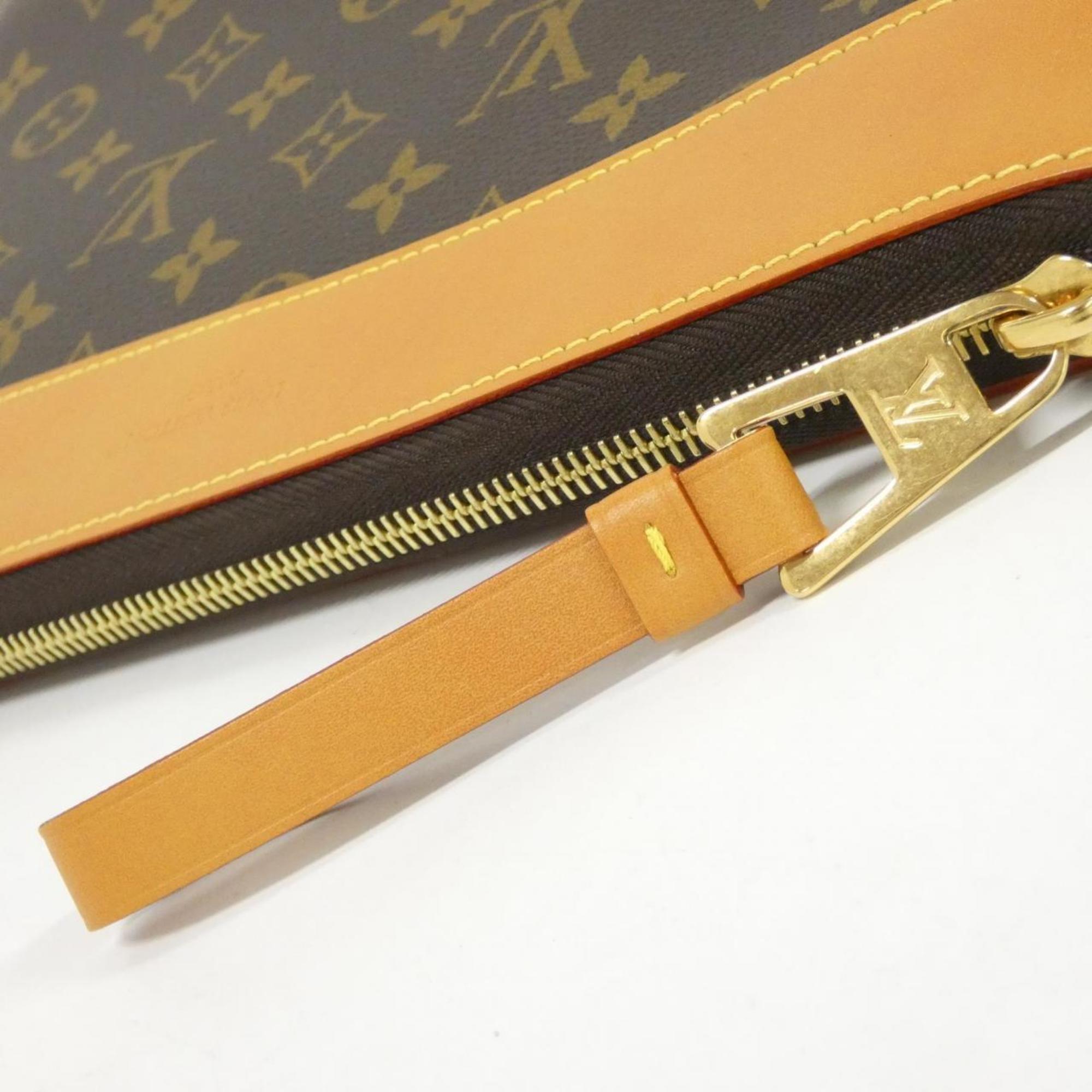 Louis Vuitton Monogram Marron Coated Canvas Pochette (Pre-Owned)