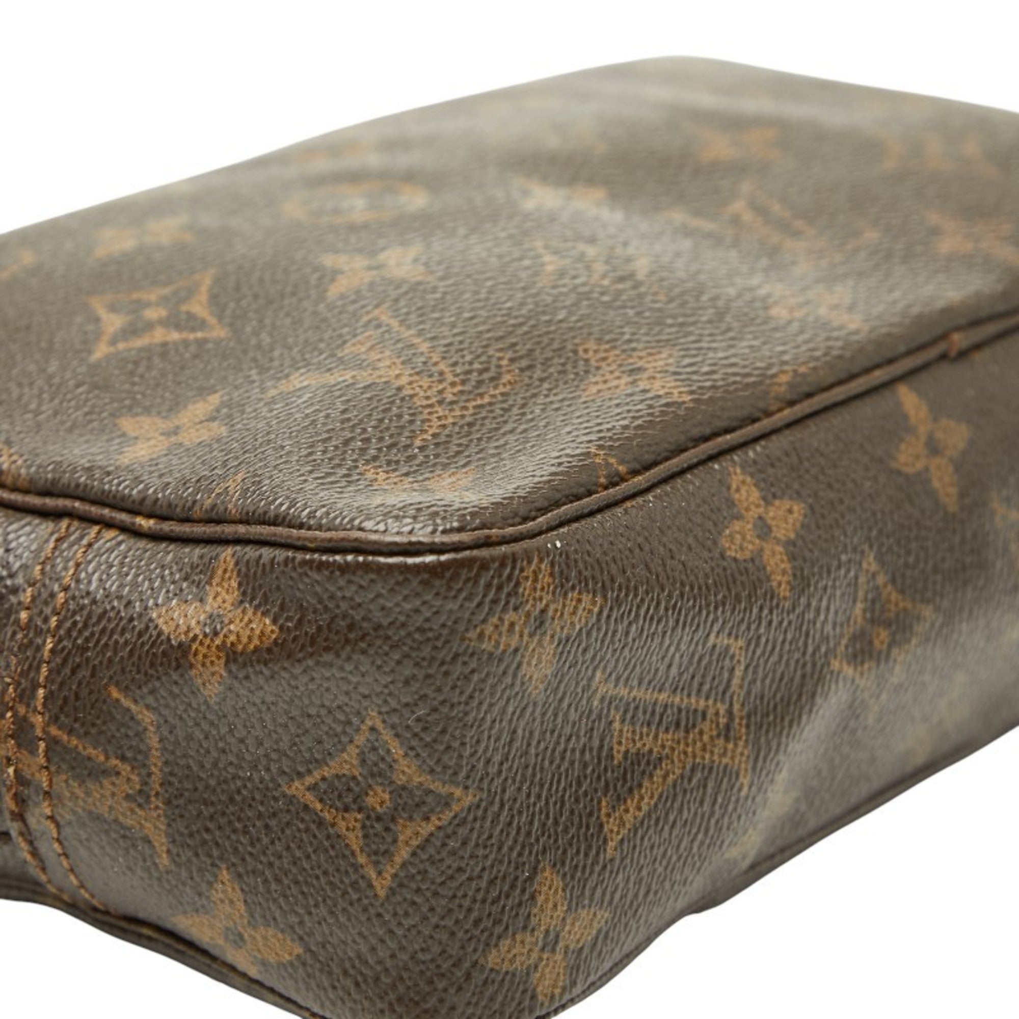 Louis Vuitton Monogram Brown Pvc Leather Pouch (Pre-Owned)