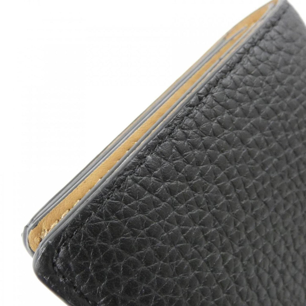 Louis Vuitton Black Leather Wallet (Bi-Fold) (Pre-Owned)