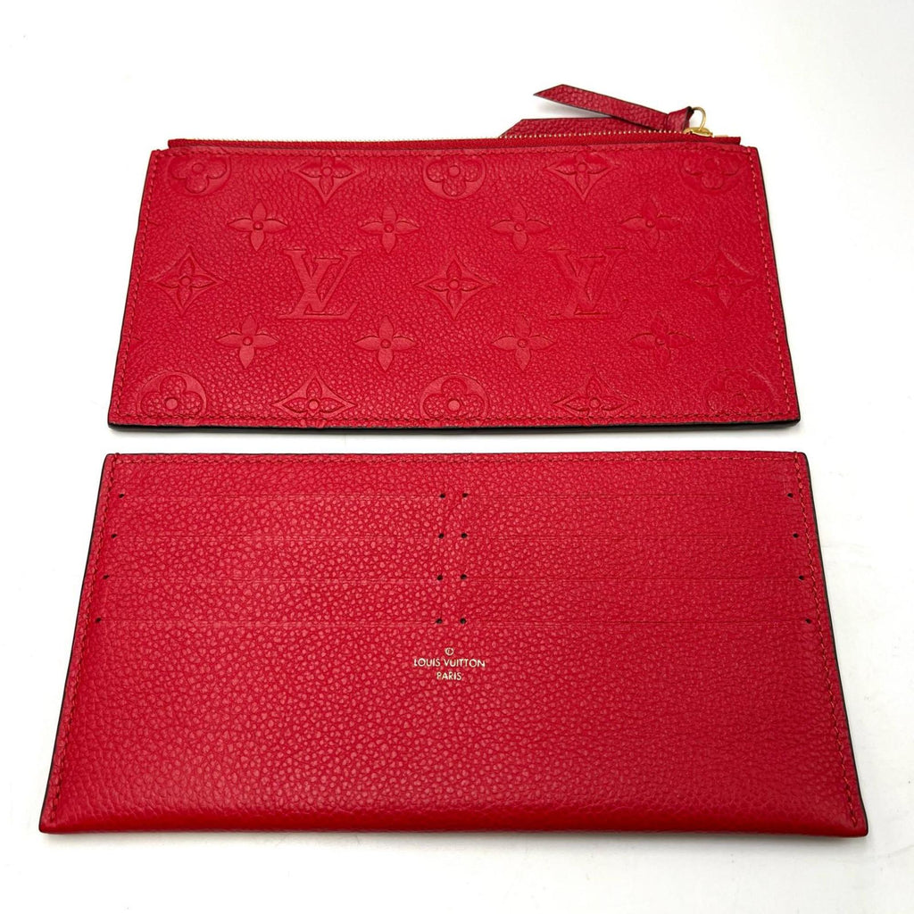 Louis Vuitton Red Color Monogram Empreinte Pochette Shoulder Bag (Pre-Owned)