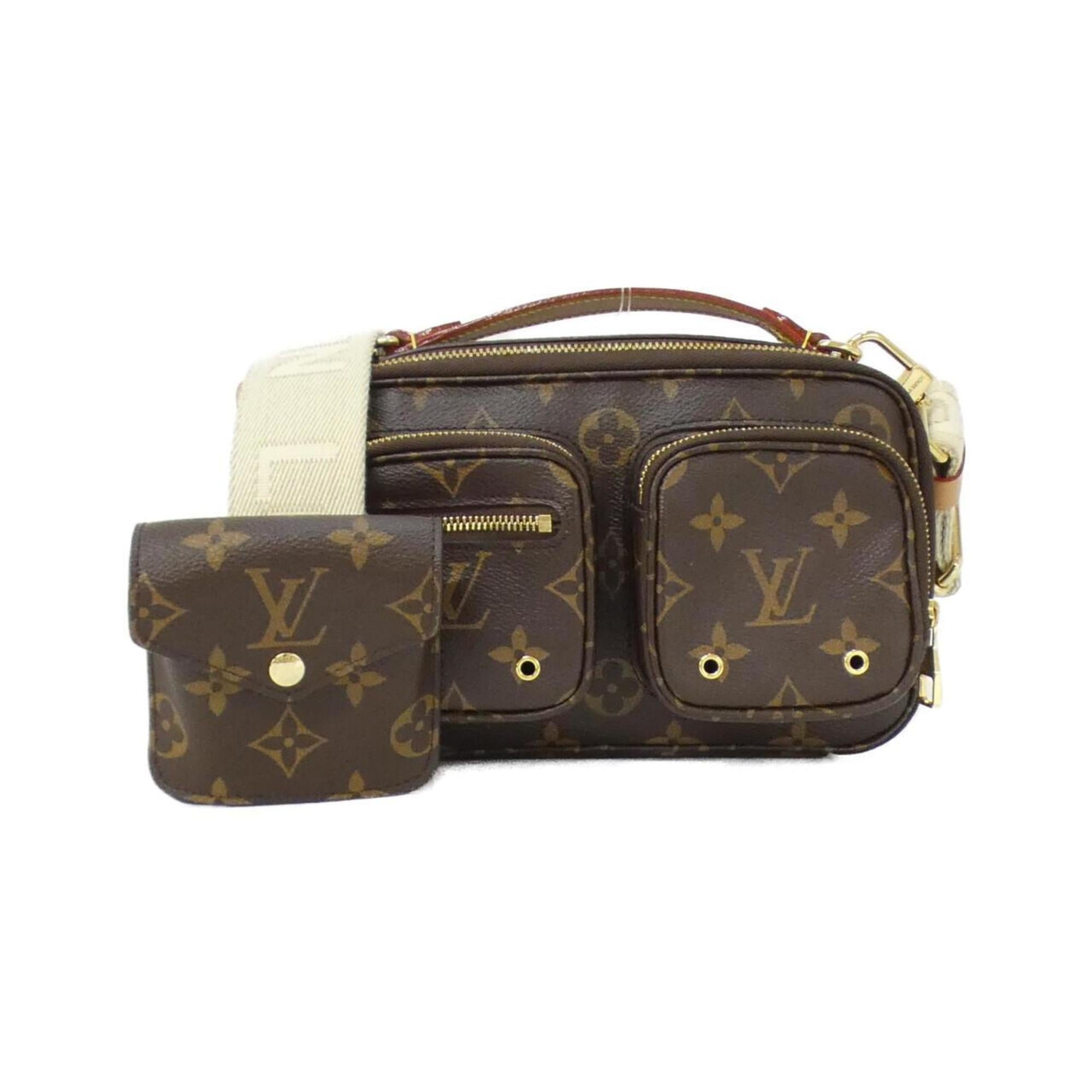 Louis Vuitton Marron Coated Canvas Shoulder Bag (Pre-Owned)