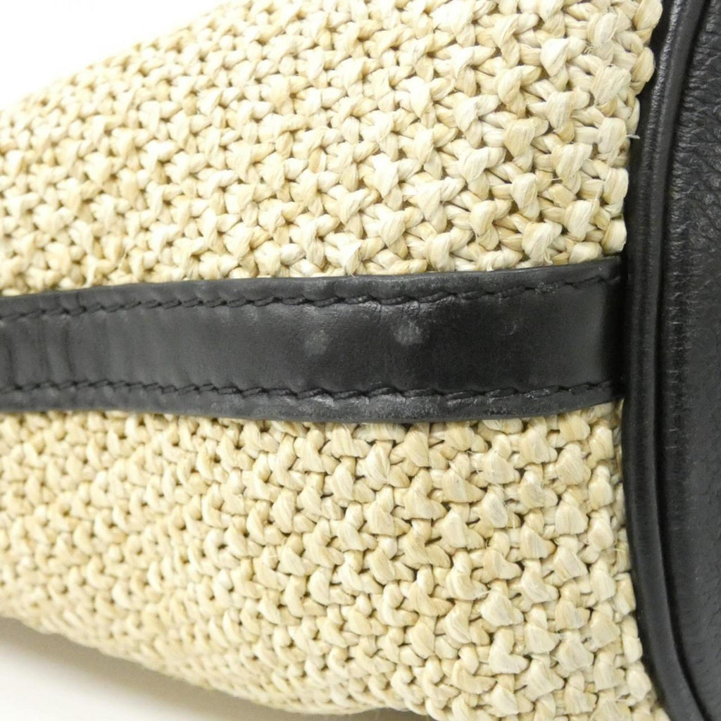 Louis Vuitton Black Raffia Handbag (Pre-Owned)