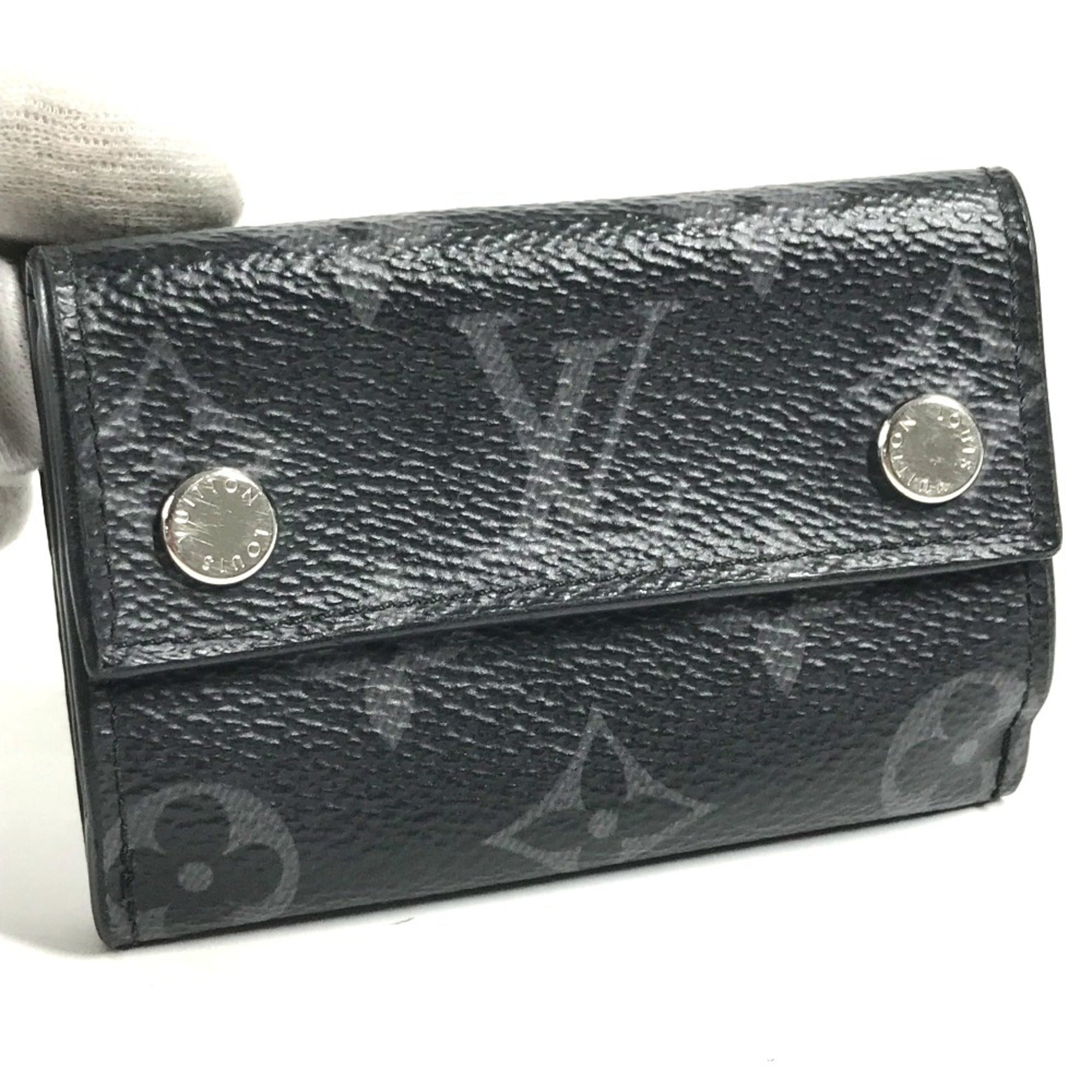 Louis Vuitton Monogram Eclipse Black Monogram Eclipse Wallet (Tri-Fold) (Pre-Owned)