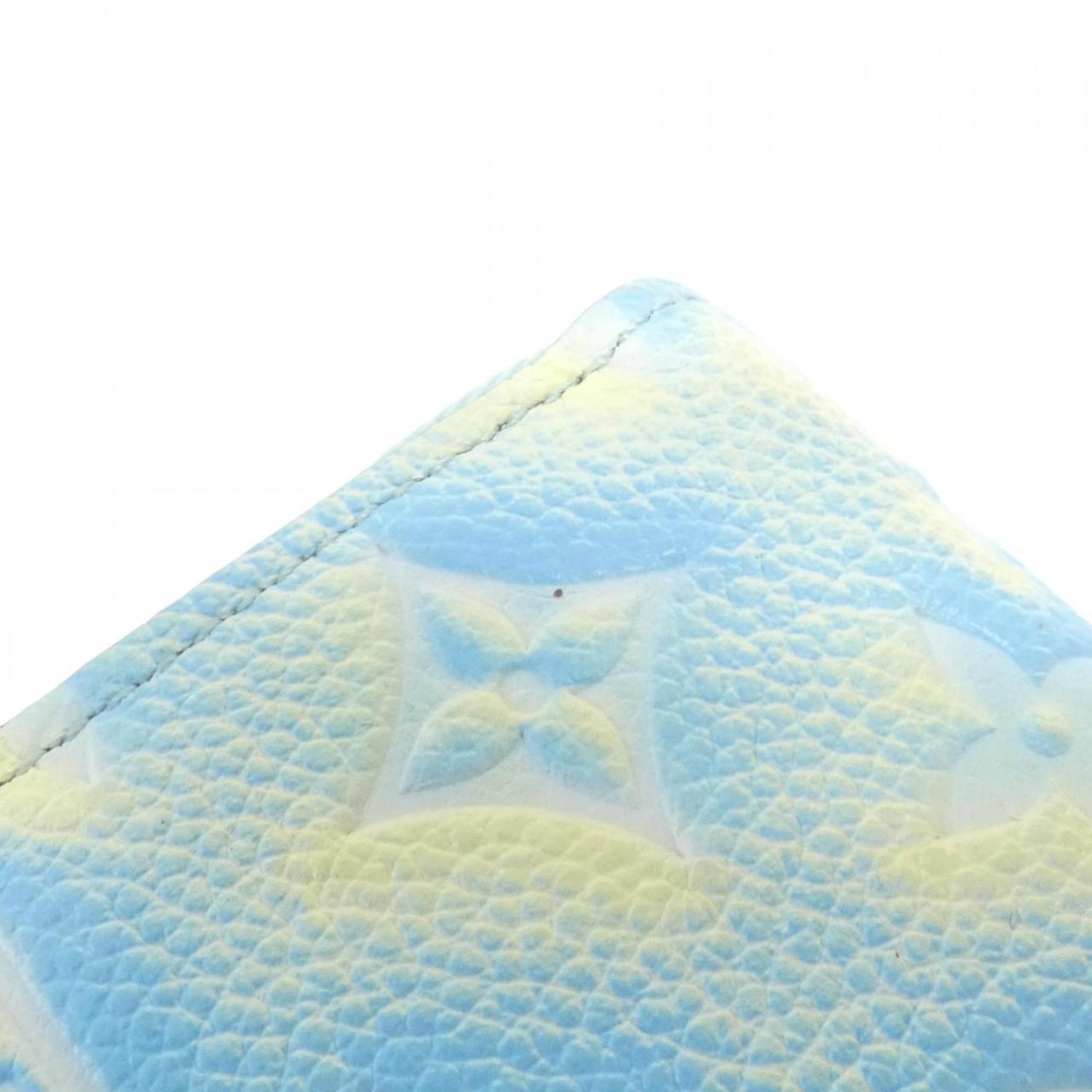 Louis Vuitton Light Green Vert Leather Long Wallet (Bi-Fold) (Pre-Owned)