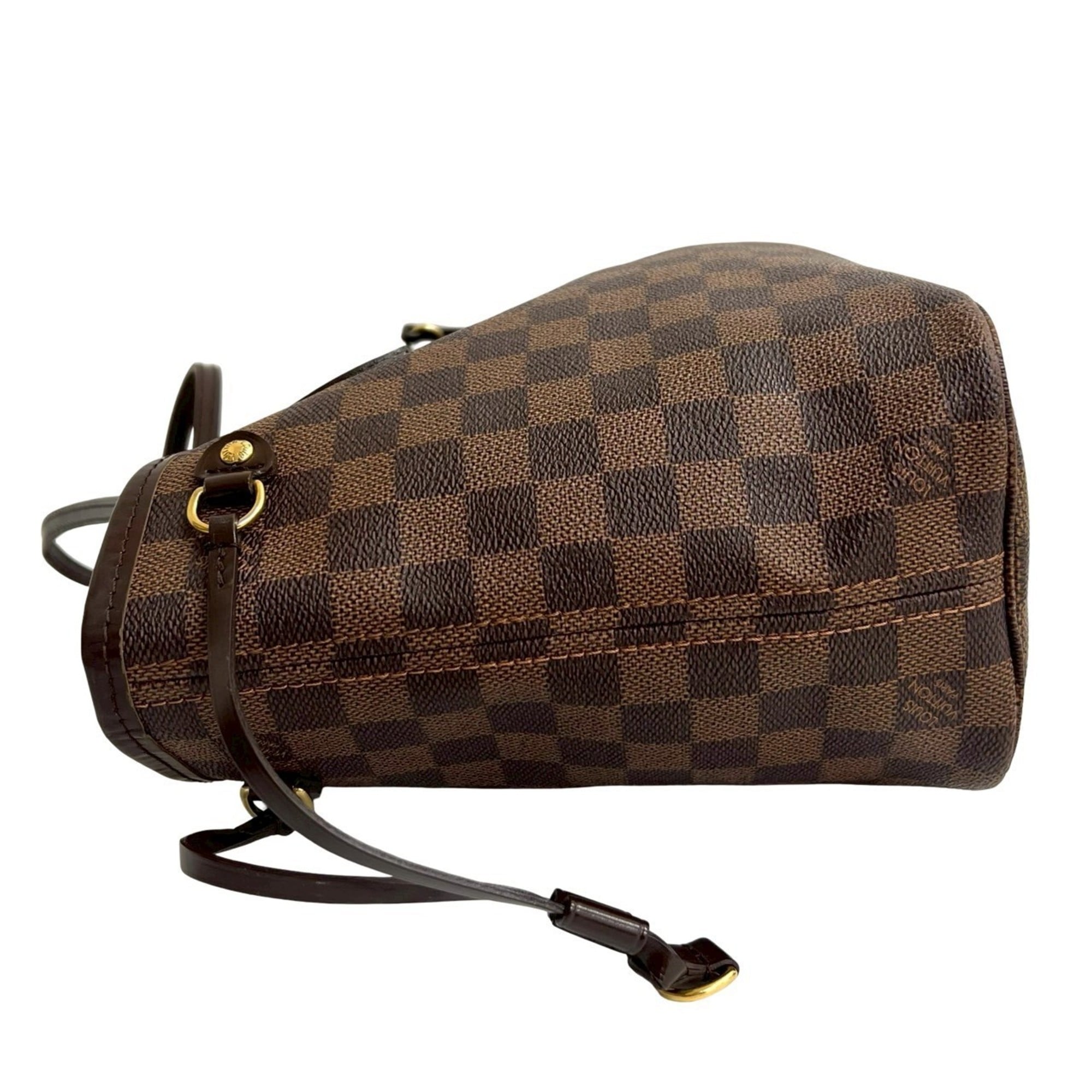 Louis Vuitton Brown Leather Pvc Handbag Shoulder Bag Tote Bag (Pre-Owned)