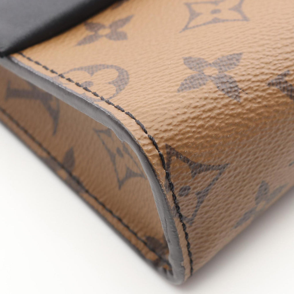 Louis Vuitton Black Brown Coated Canvas Pvc Leather Pochette Shoulder Bag (Pre-Owned)