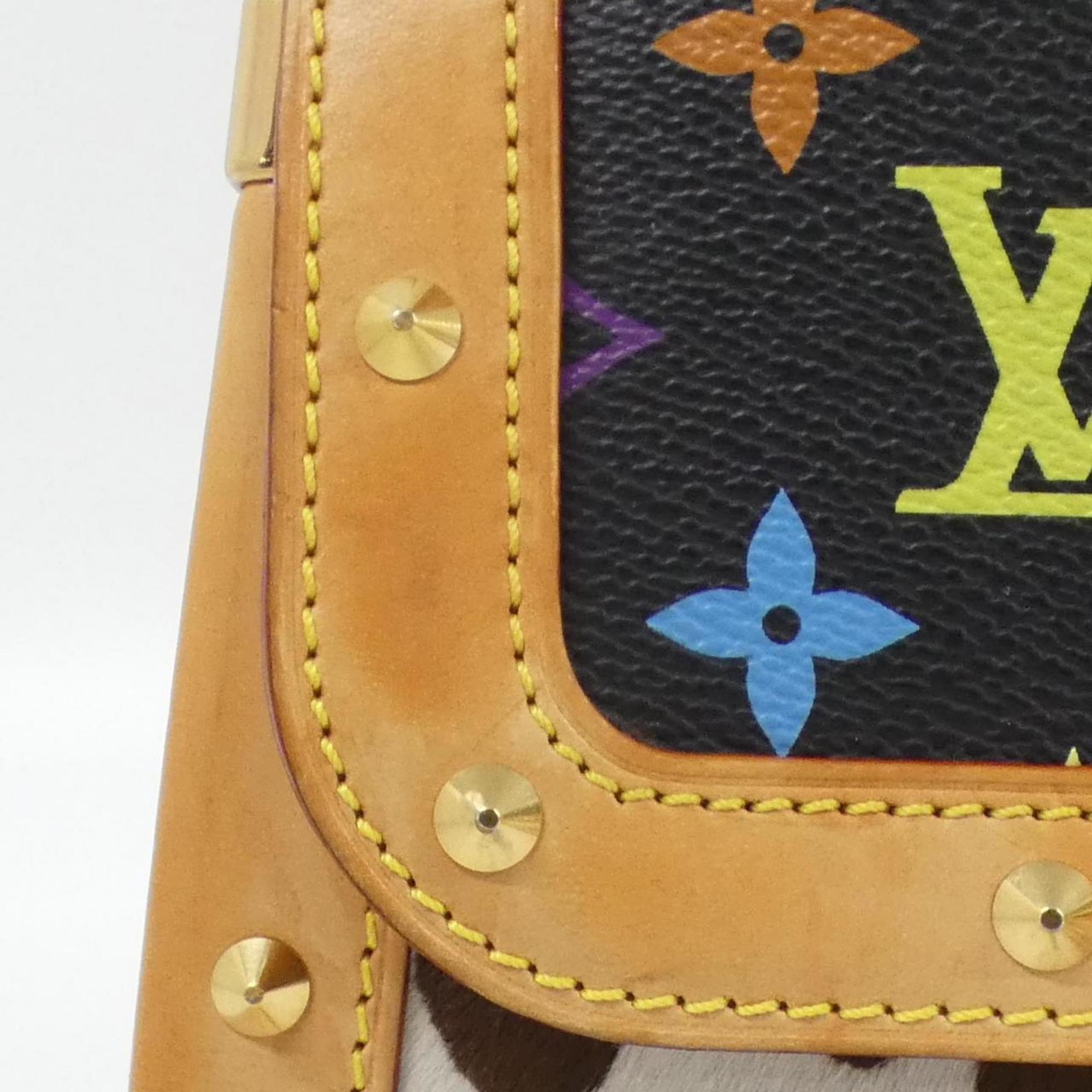 Louis Vuitton Black Coated Canvas Shoulder Bag (Pre-Owned)