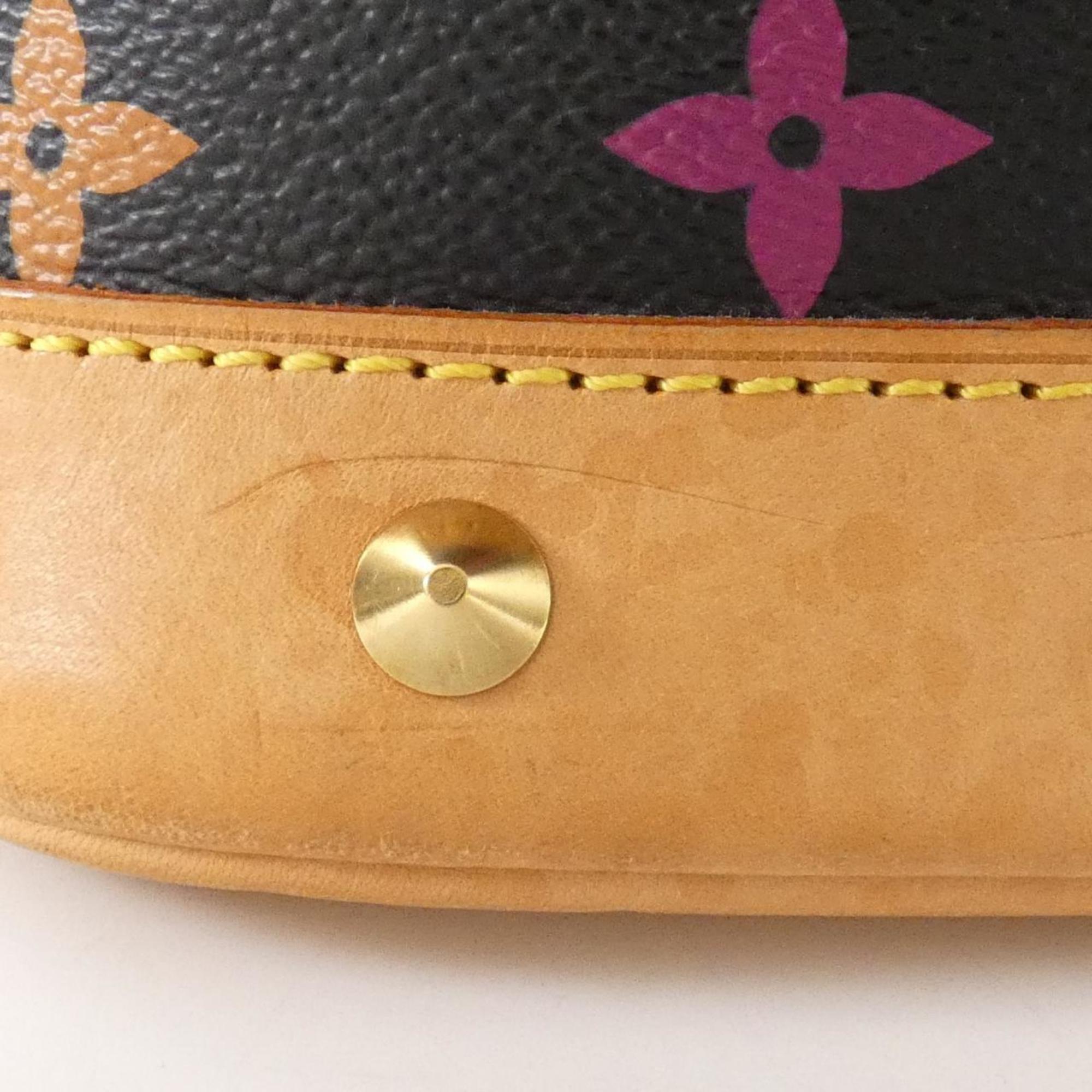 Louis Vuitton Black Coated Canvas Handbag (Pre-Owned)