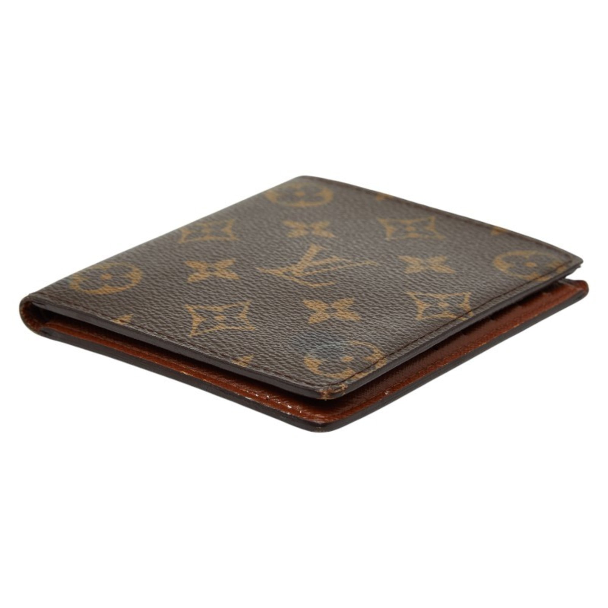 Louis Vuitton Brown Pvc Leather Bill Wallet (Bi-Fold) (Pre-Owned)